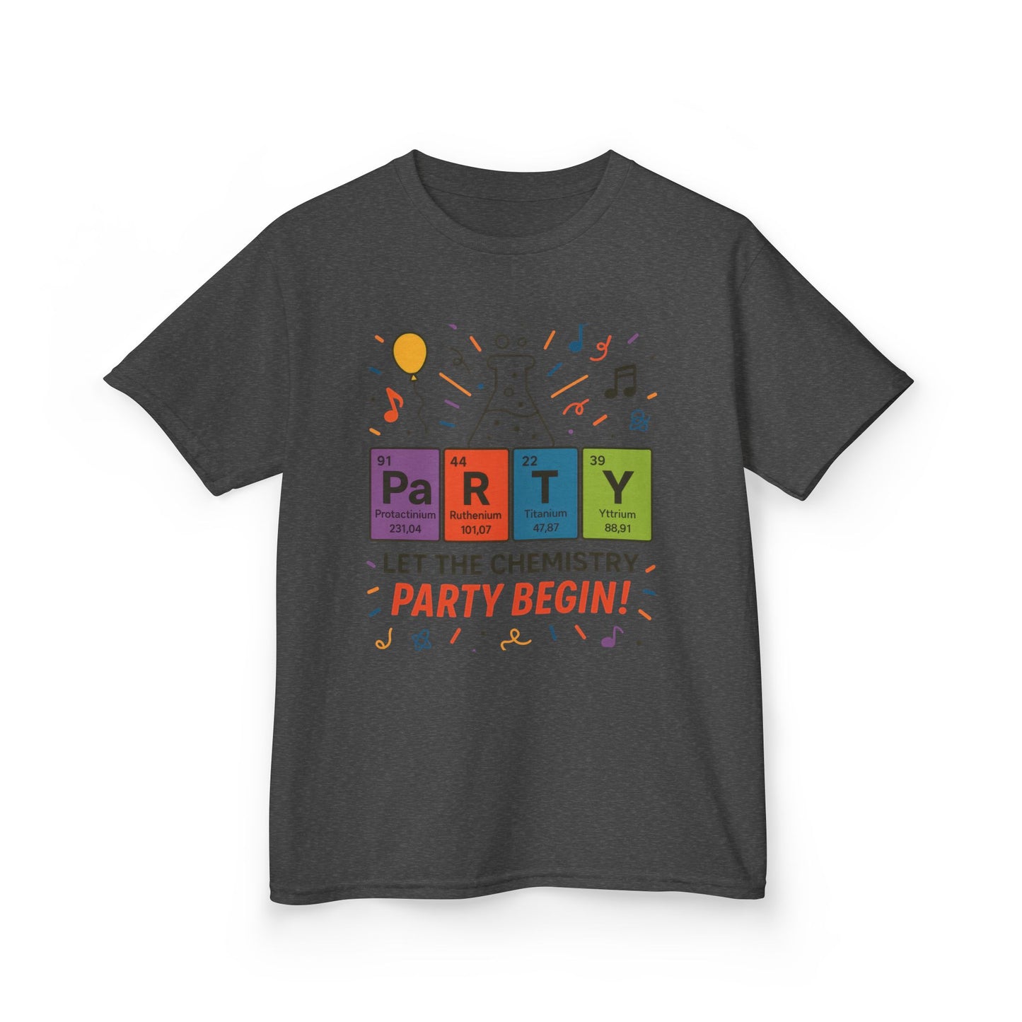 Kids' Chemistry Party T-Shirt, Periodic Table Tee, Funny Science Shirt for Boys & Girls, Science Tee, Unique Educational Apparel
