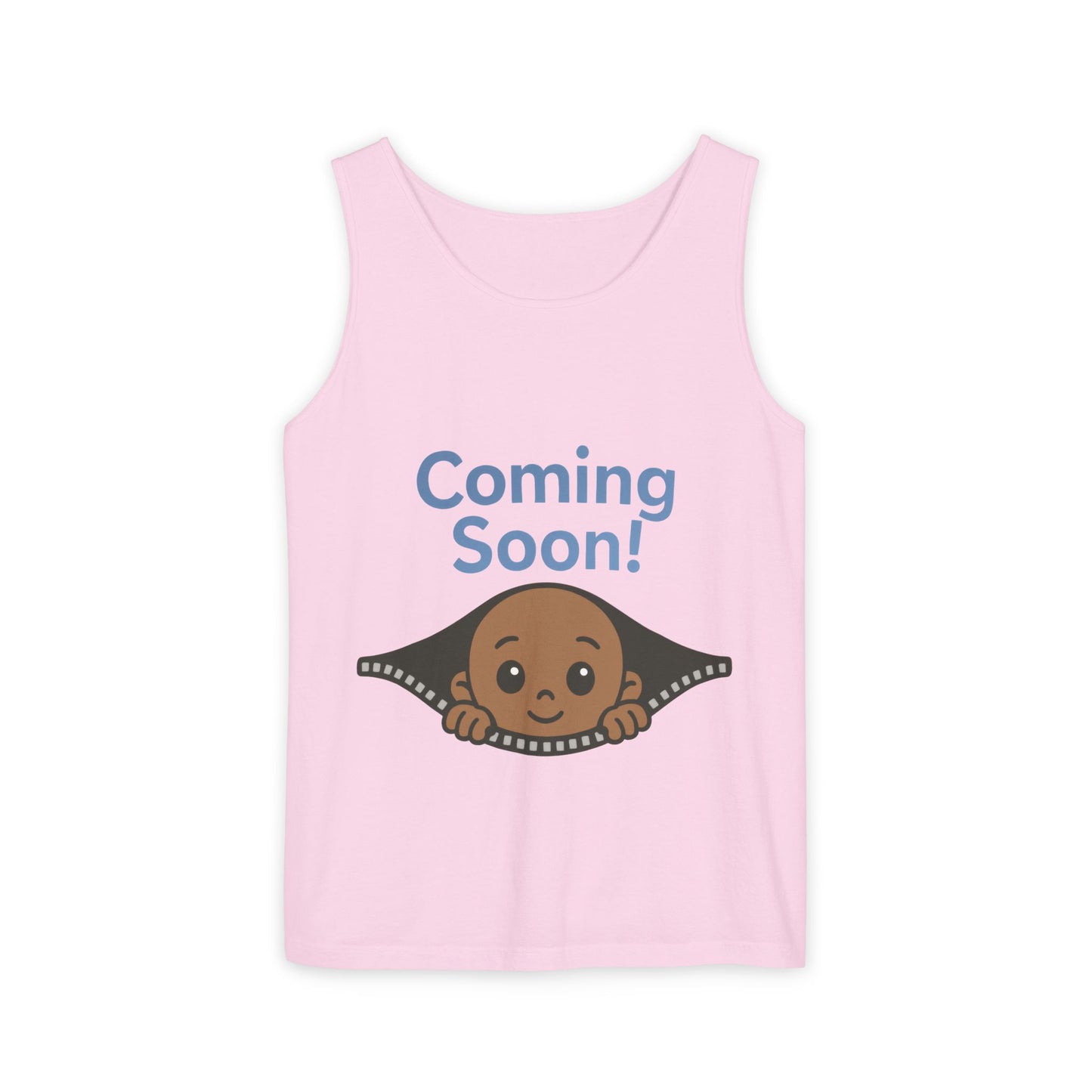 Coming Soon Maternity Tank Top, Cute Baby Boy Pregnancy Announcement Tee, Funny Expecting Mom Gift, Gender Reveal Tee, Baby Shower Top