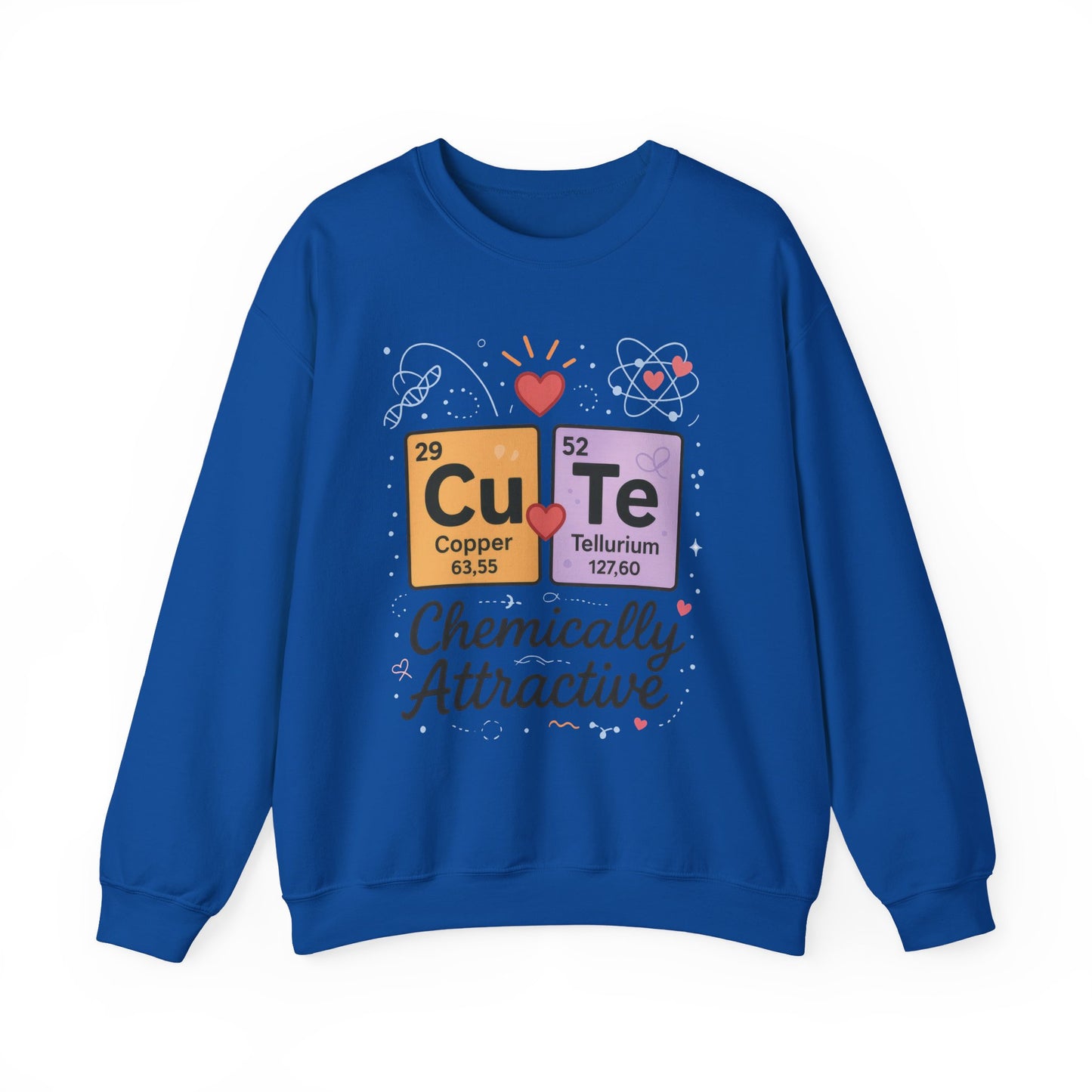 Cute Chemistry Sweatshirt for Women, Periodic Table Sweatshirt, Chemistry Gift for Her, Gift for Science Lovers, Valentine's Day Sweatshirt