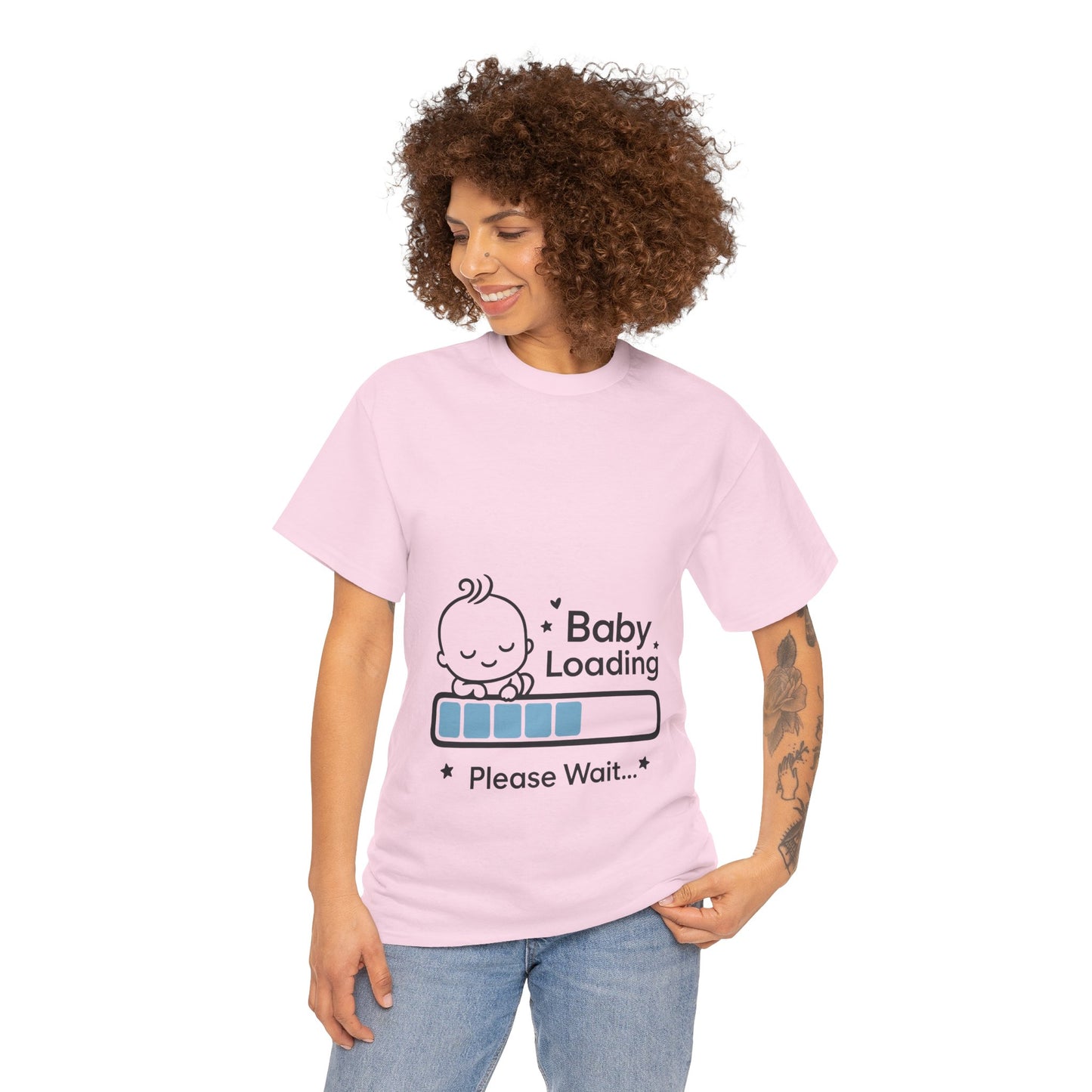 Baby Loading Maternity T-Shirt, Funny Pregnancy Announcement Tee, Mom To Be Gift, Expecting Baby Tee, Pregnancy Reveal Top, Baby Shower Gift