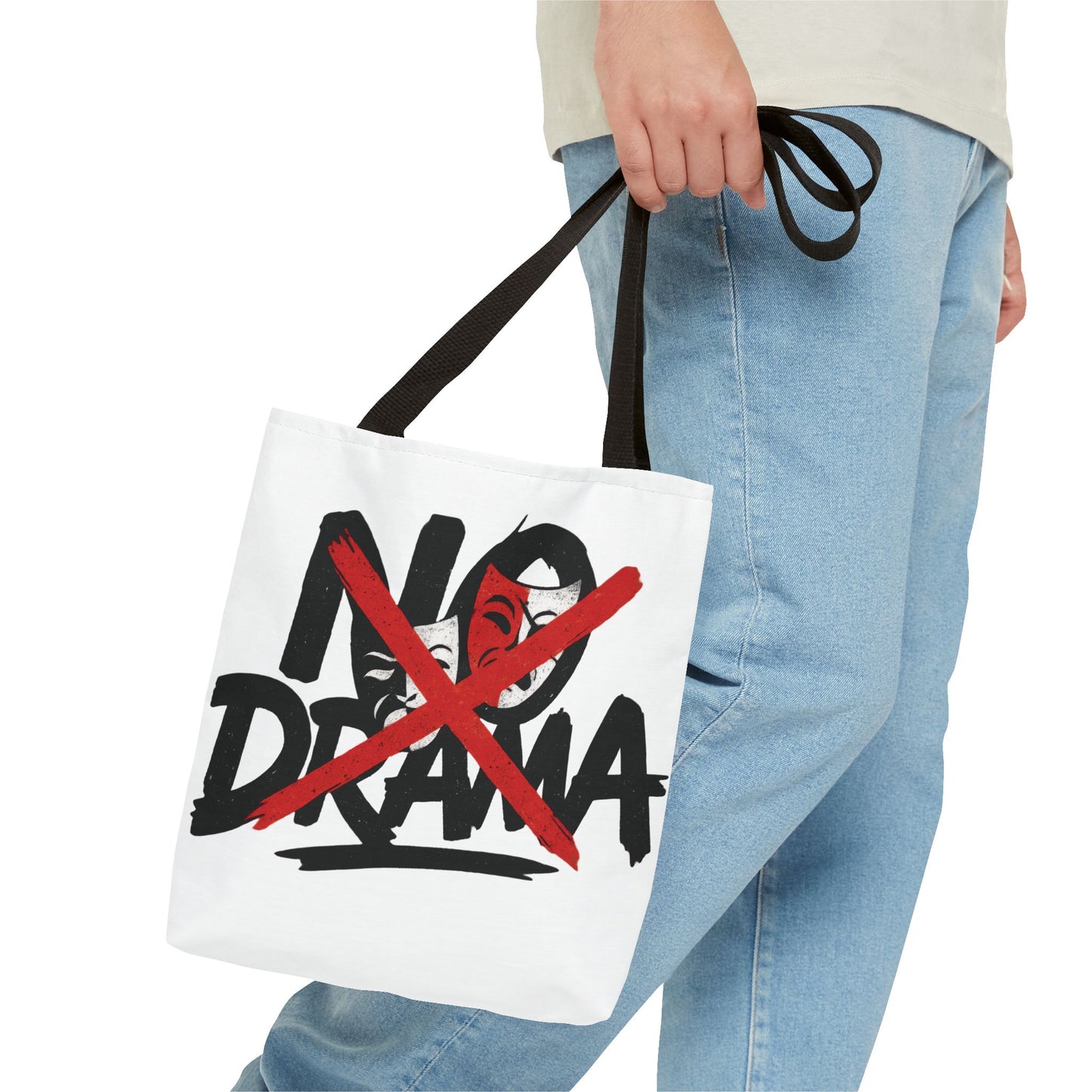 No Drama Tote Bag, Stylish Canvas Bag for Everyday Use, Perfect Gift for Friends, Beach Days, Shopping, and Travel, Large Tote Bag