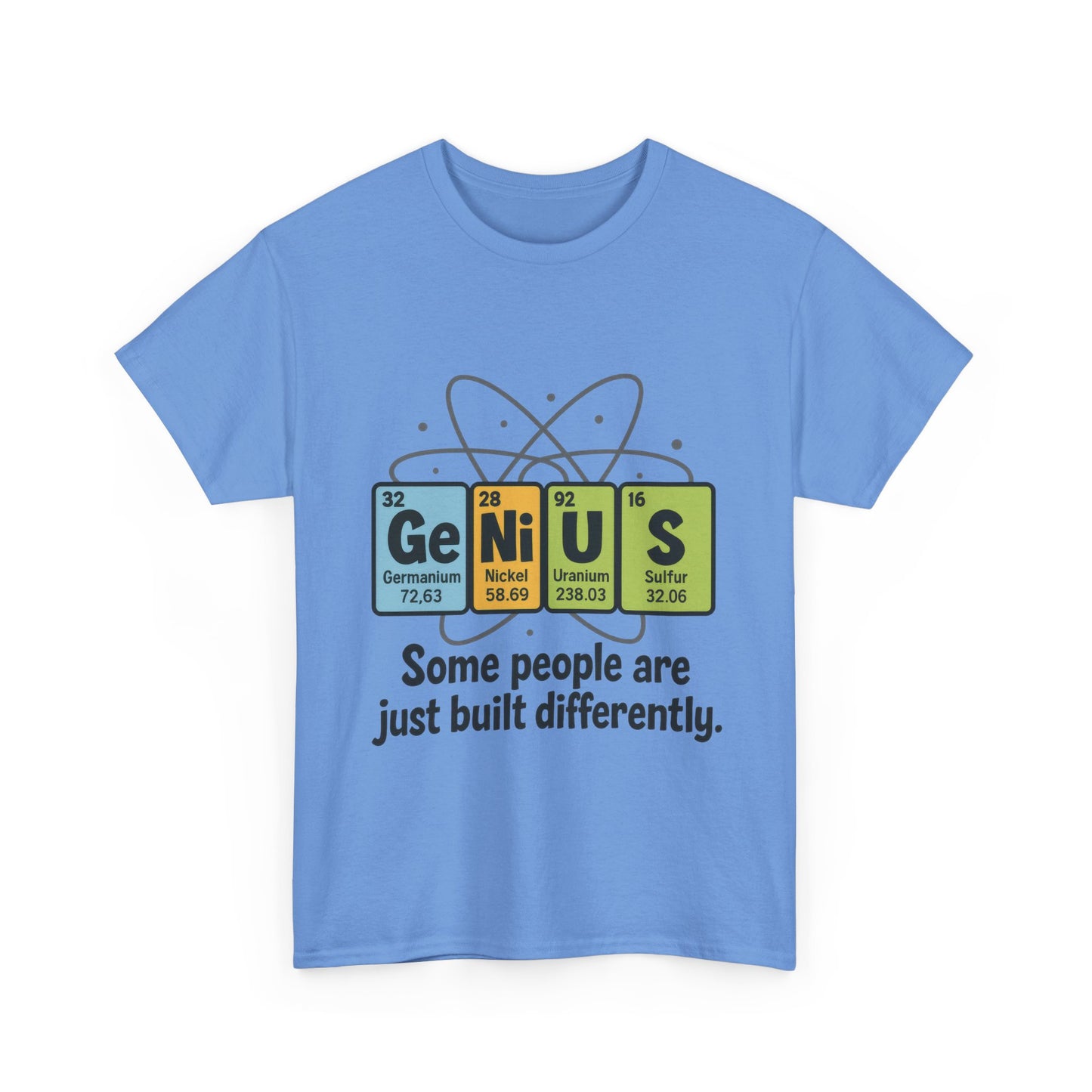 Funny Mens Genius T-Shirt, Periodic Table Nerd Shirt, Science Humor Tee for Smart Guys, Perfect Gift for Science Lovers