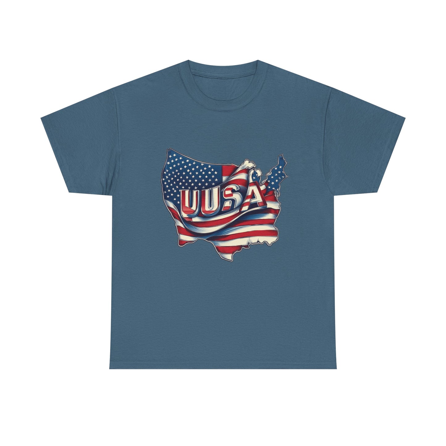 Patriotic Unisex Tee - USA Flag Design, Perfect for Independence Day, 4th of July, Gifts, Casual Wear, Festival