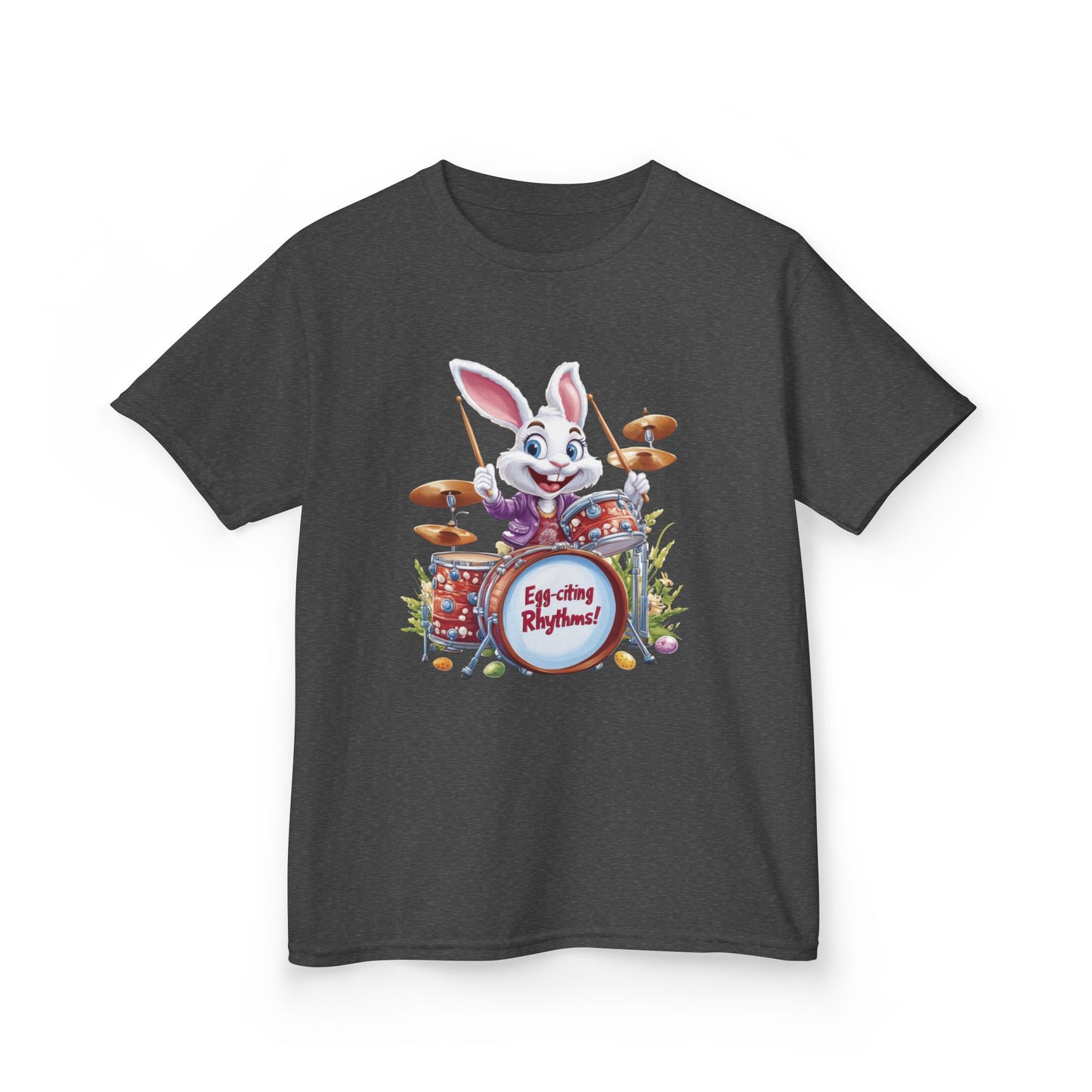 Easter Bunny Drummers Tee | Kids Cotton T-Shirt, Fun Easter Gift, Spring Celebration Shirt, Playful Kids Apparel, Drum Shirt