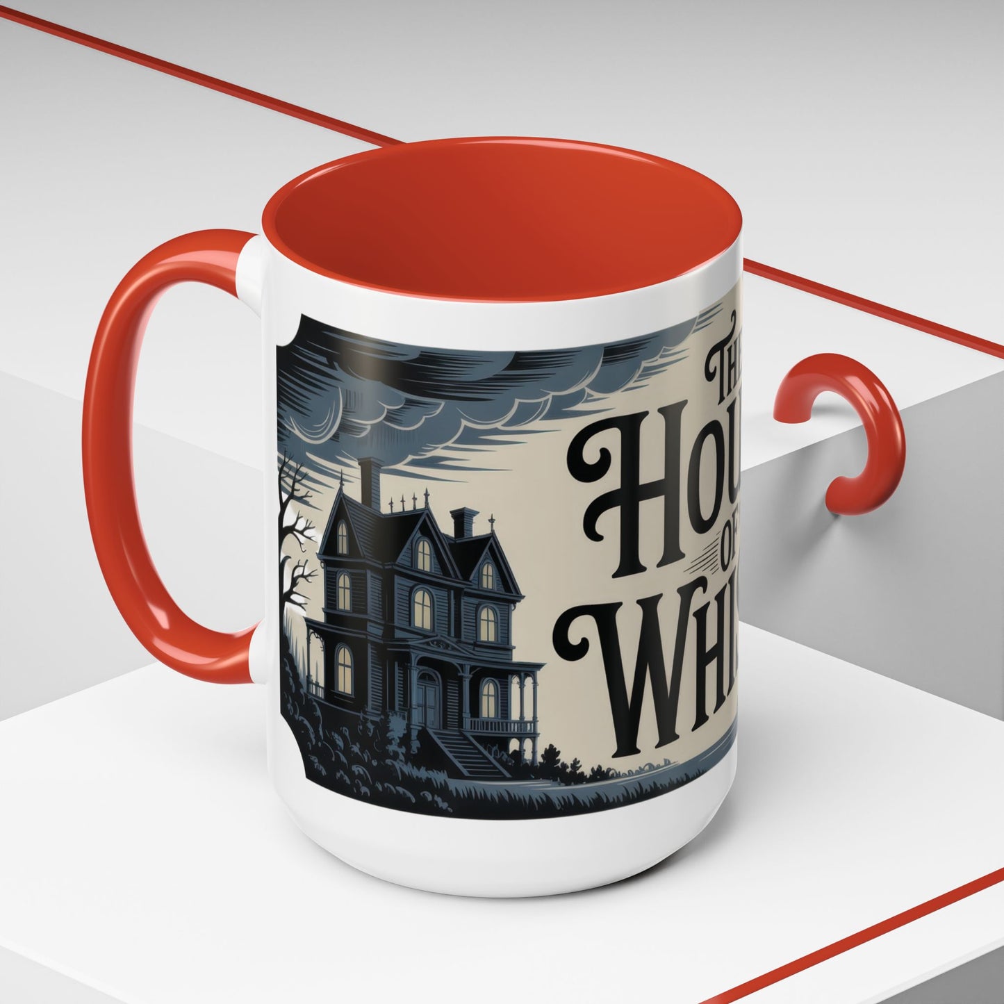 The House of Whispers Mug, Haunted Mansion Gothic Coffee Cup, Spooky Halloween Gift for Horror Lovers, Accent Coffee Mug (11, 15oz)