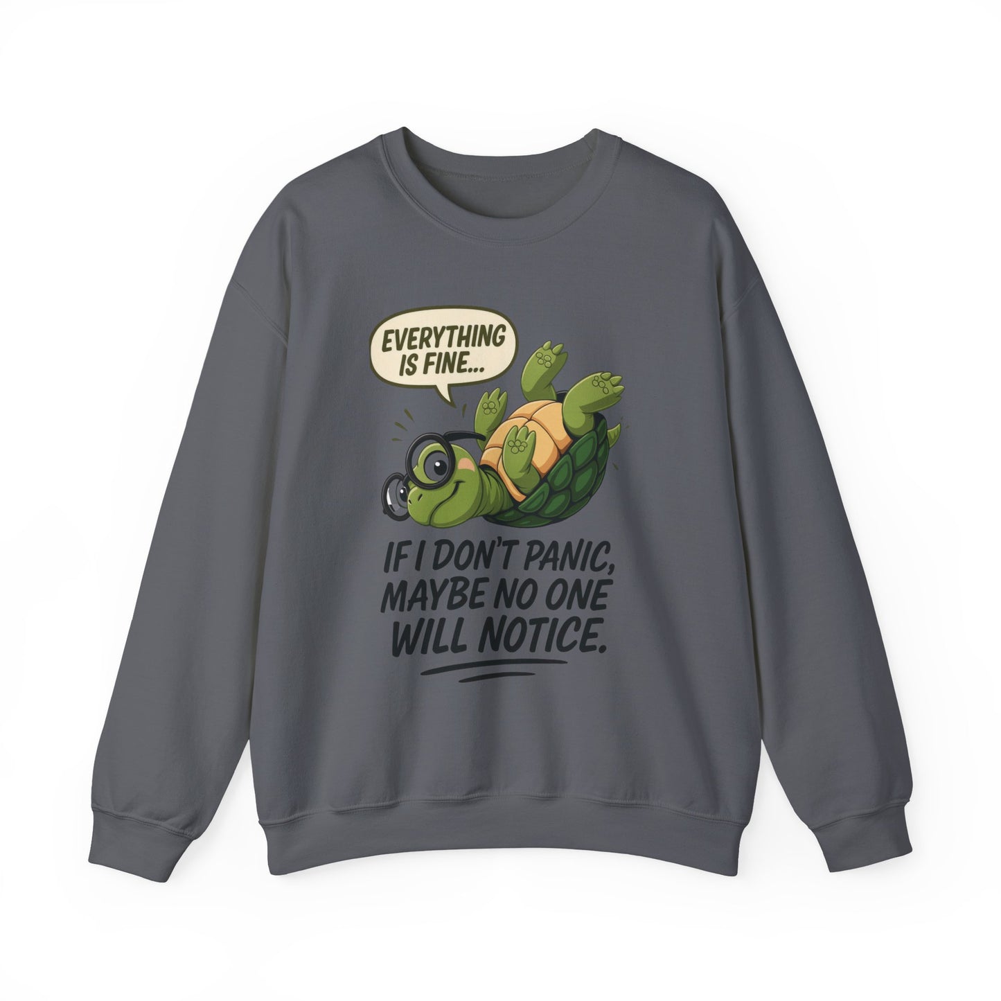 Casual Humor Unisex Sweatshirt, Perfect Gift for Anxiety Relief, Social Anxiety Joke, Quirky Graphic Sweatshirt, Introvert Humor Gift