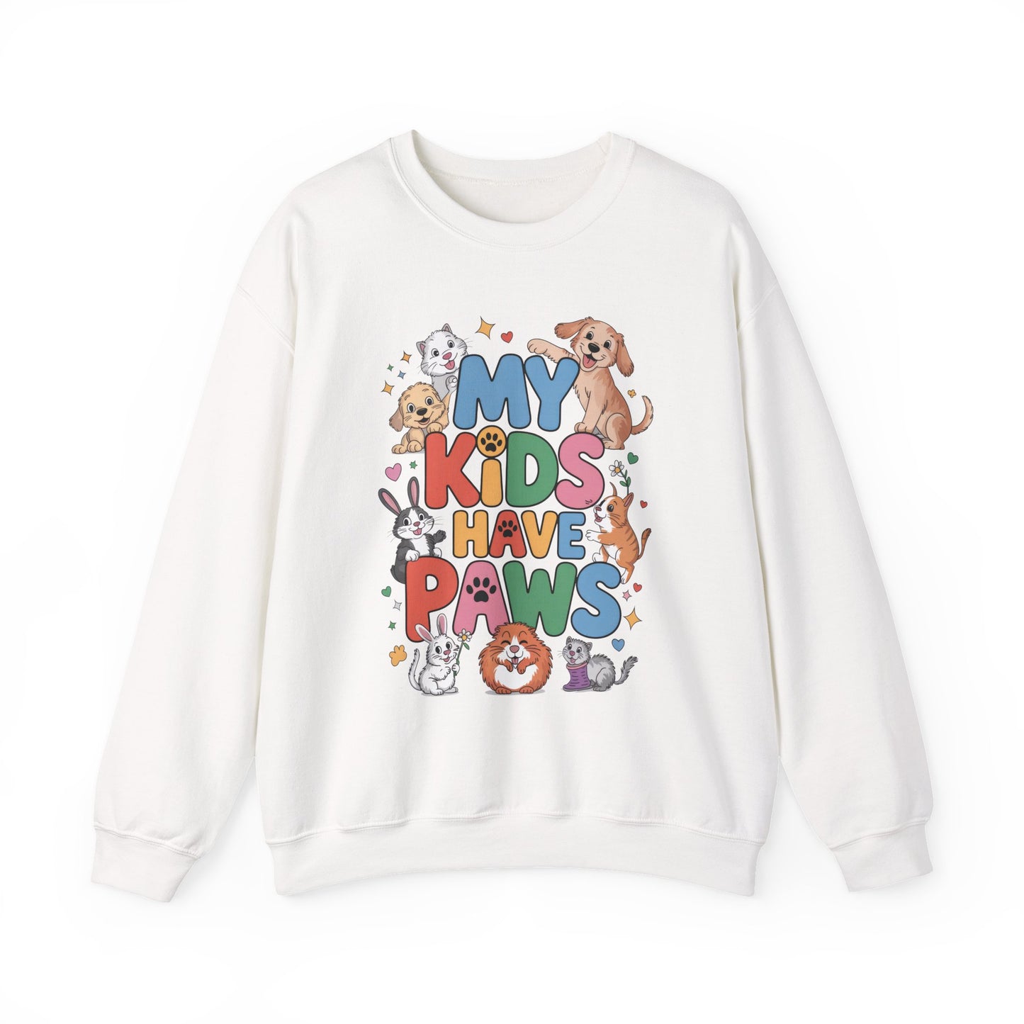 My Kids Have Paws Sweatshirt, Pet Lover Gift, Cute Animal Shirt, Cute Pet Mom Tee, Animal Parent T-Shirt, Gift for Animal Lovers
