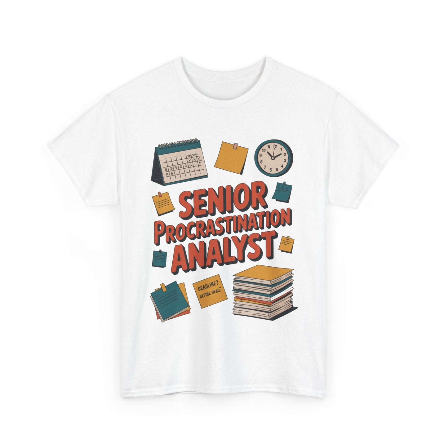 Senior Procrastination Analyst Tee, Funny Office Shirt, Gift for Graduates, Motivation T-Shirt, Humor Apparel, Job Humor Clothing