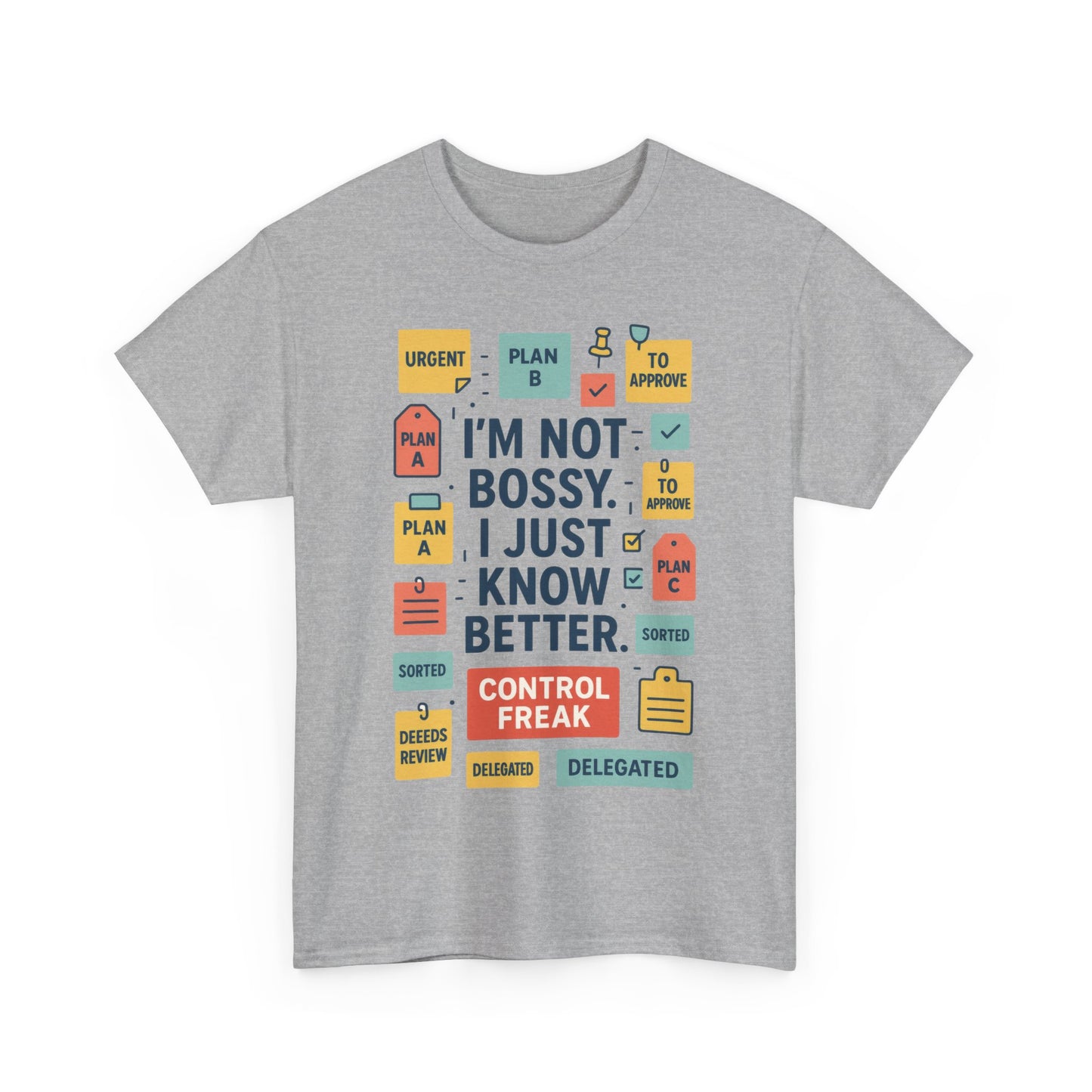 Funny Men's Control Freak T-Shirt, Perfect for Bossy Friends, Gift for Leaders, Fun Office Humor, Sarcastic Productivity Tee for Him