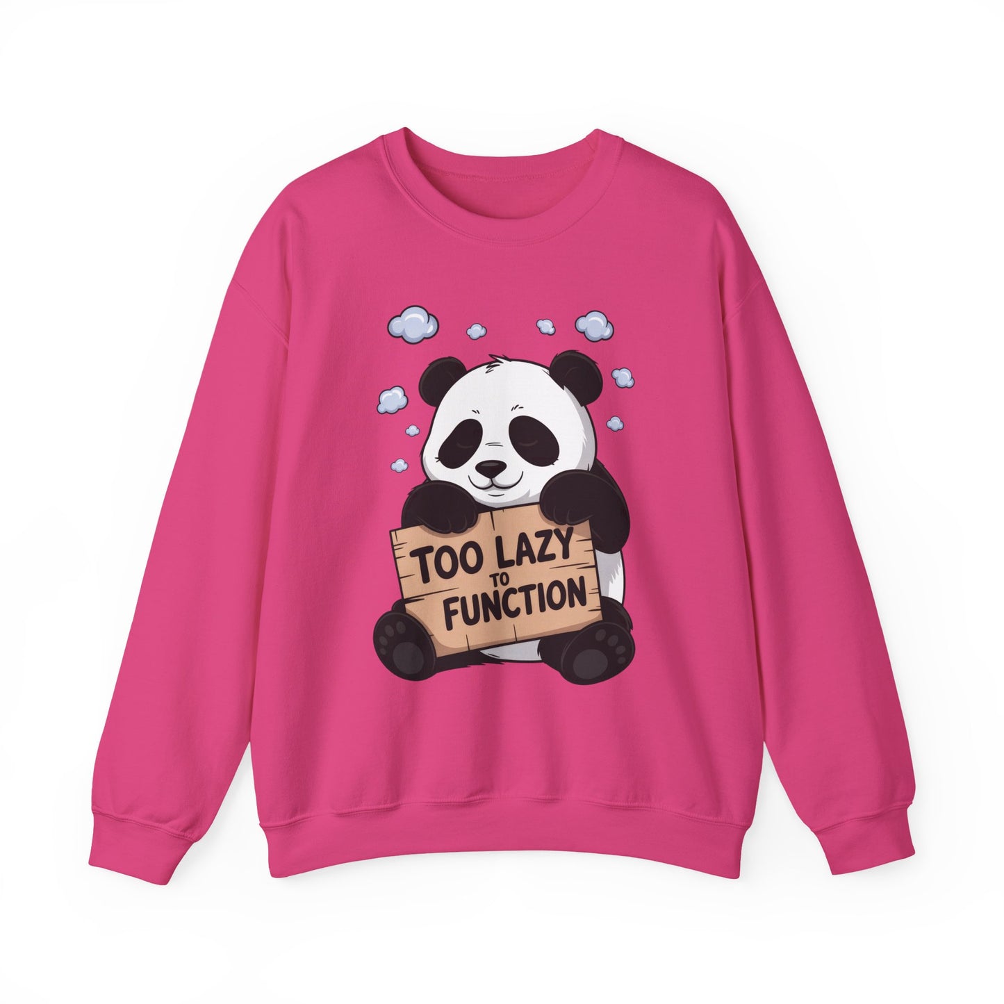 Panda Lazy Crewneck Sweatshirt - Funny Gift for Relaxation, Cute Animal Apparel for Cozy Days, Perfect for Fall and Winter