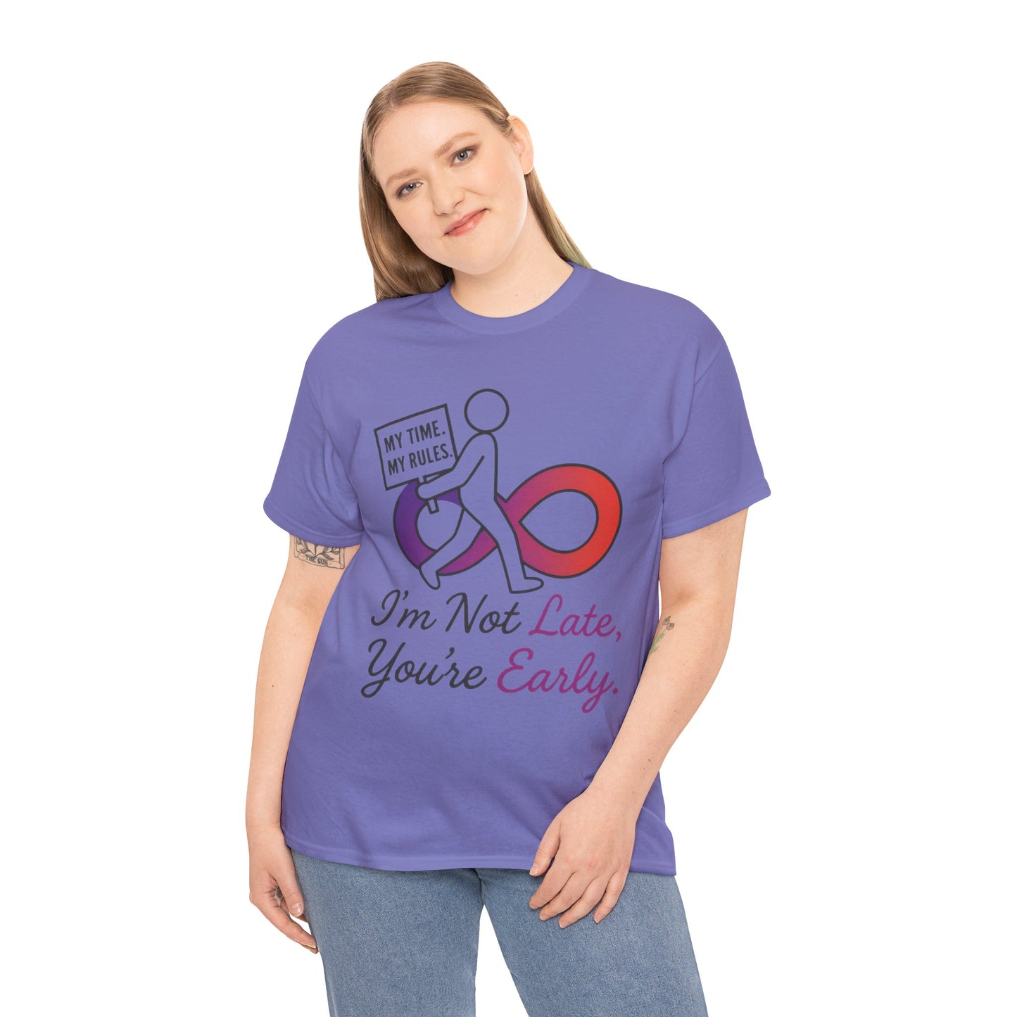 My Time My Rules Women's Heavy Cotton Tee, Funny T-Shirt, Casual Wear, women empowerment tee, confident woman shirt, self love t shirt