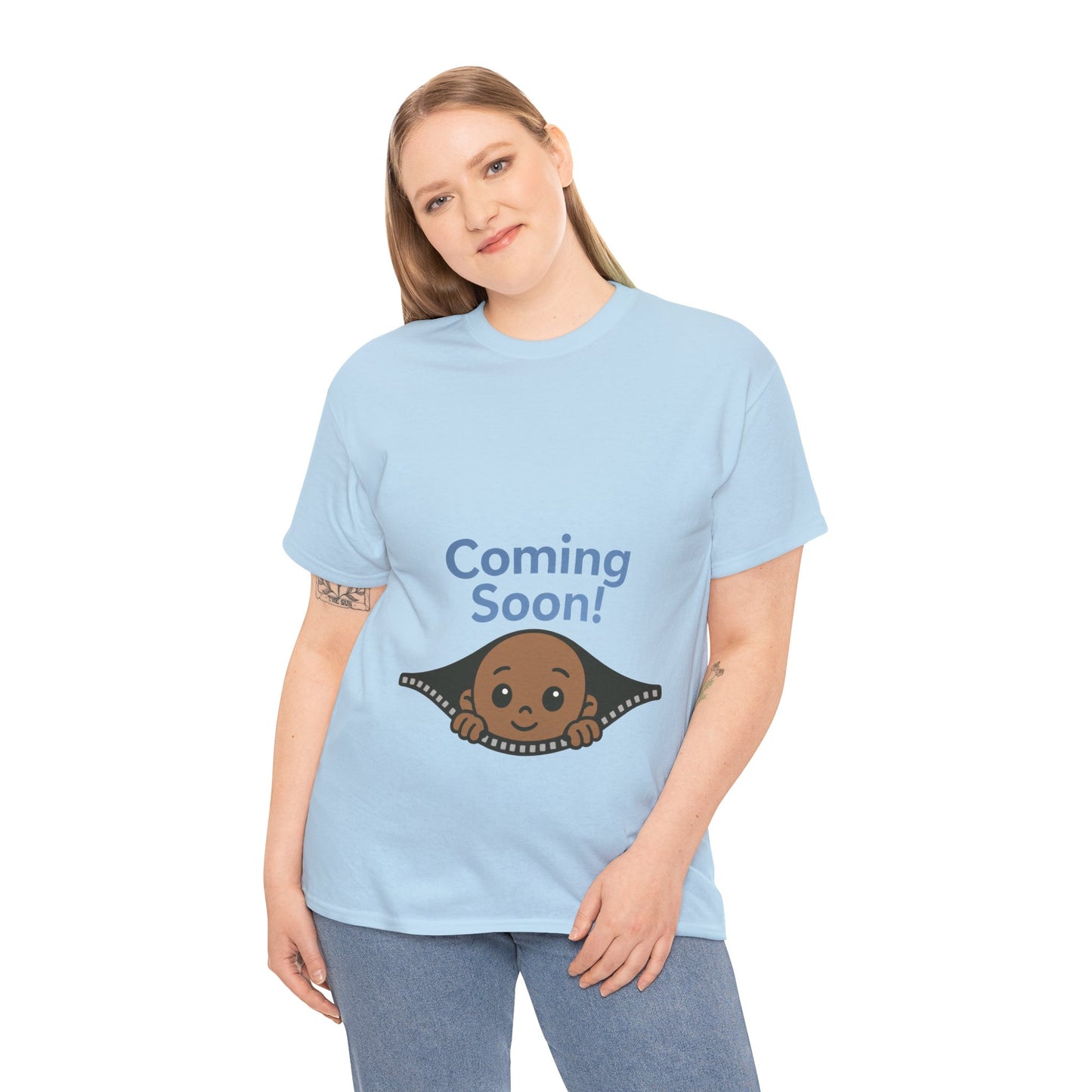 Coming Soon Maternity Tee, Cute Baby Boy Pregnancy Announcement Tee, Funny Expecting Mom Gift, Gender Reveal Tee, Baby Shower Top