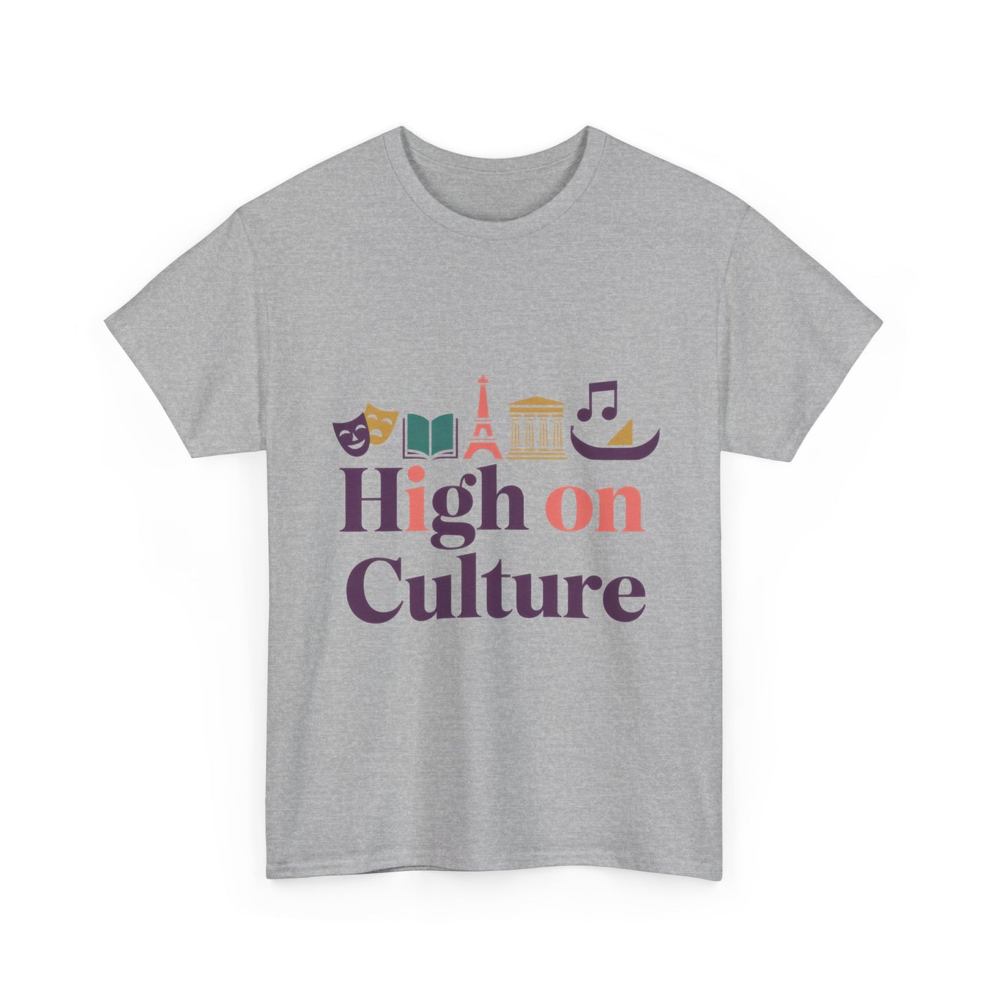 High on Culture Womens T-Shirt, Feminine Artistic Graphic Tee, Art Fashion