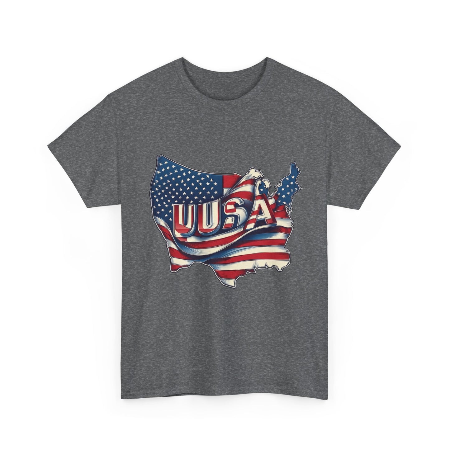 Patriotic Unisex Tee - USA Flag Design, Perfect for Independence Day, 4th of July, Gifts, Casual Wear, Festival