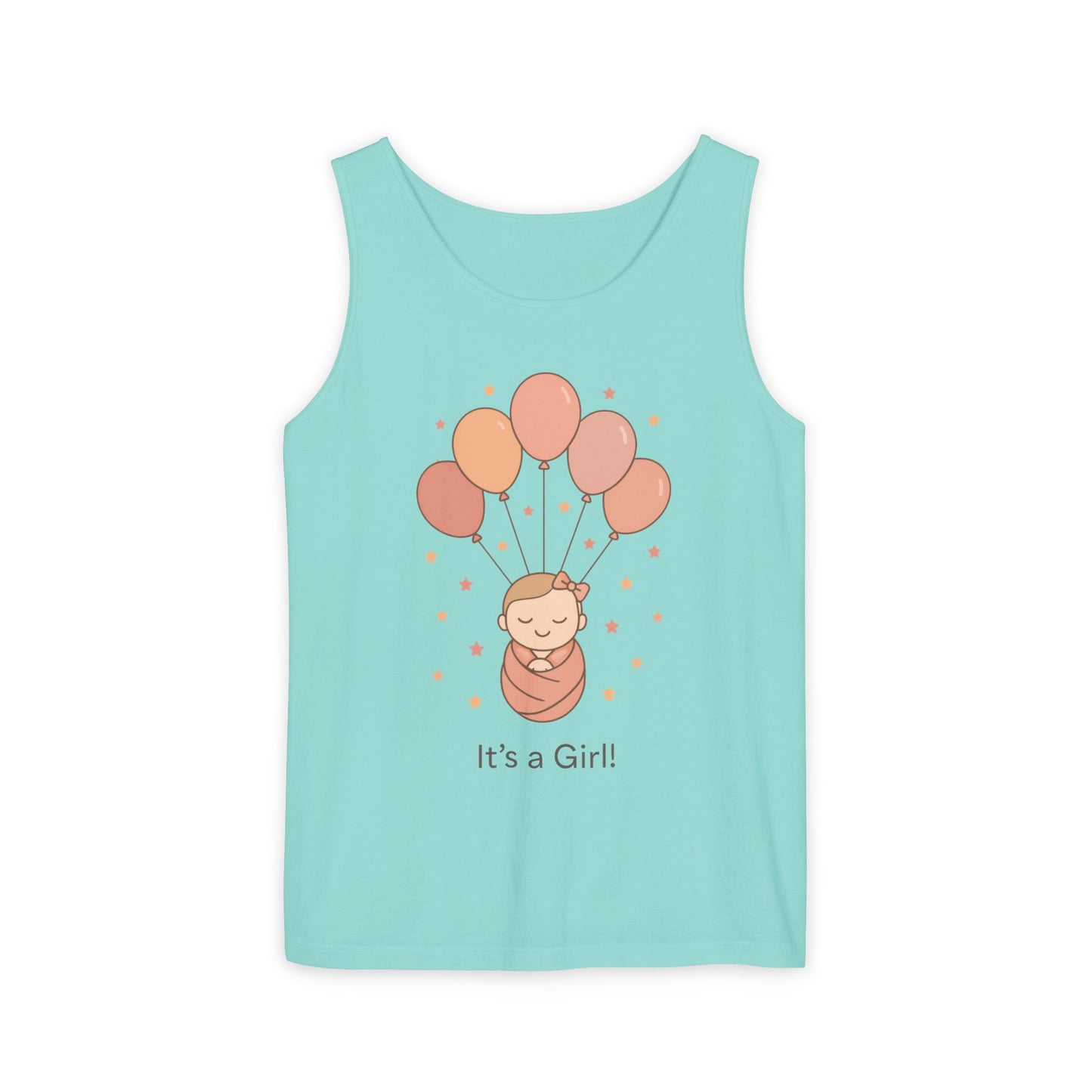 It's a Girl! Baby Shower Tank Top, Baby Girl Pregnancy Announcement Shirt, Gender Reveal Mom To Be Gift, Expecting Baby Shower Top
