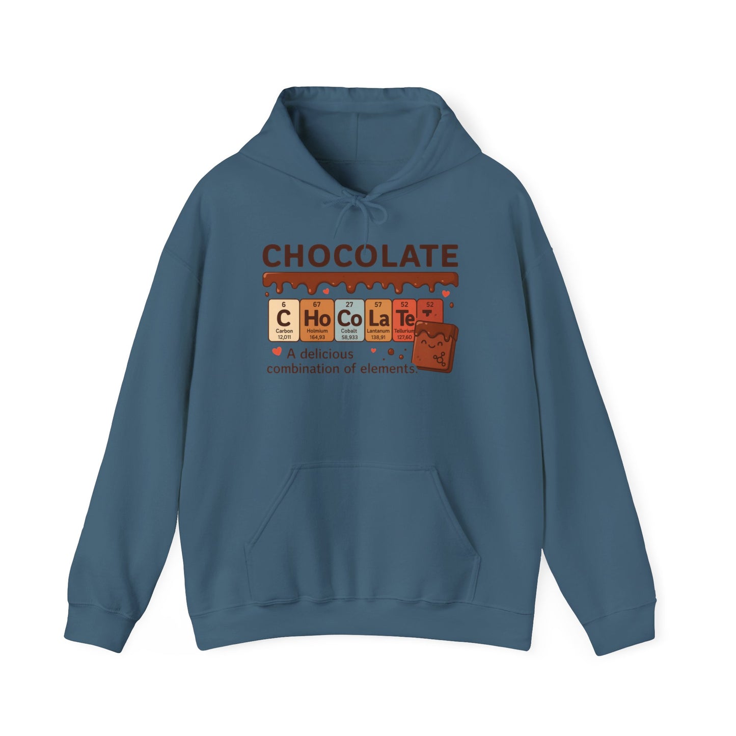 Chocolate Lover's Comfort Hoodie, Perfect Gift for Chemistry Lovers, Casual Wear, Sweet Treats Enthusiasts, Birthdays, Chemistry Students
