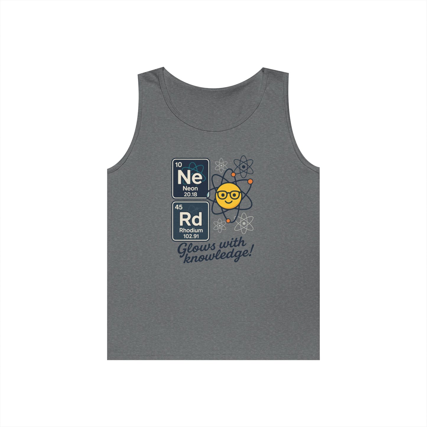 Nerd Tank Top for Men, Funny Science Shirt, Periodic Table Sleeveless Tee, Geeky Workout Shirt, Gift for Teachers, gift for Science Events