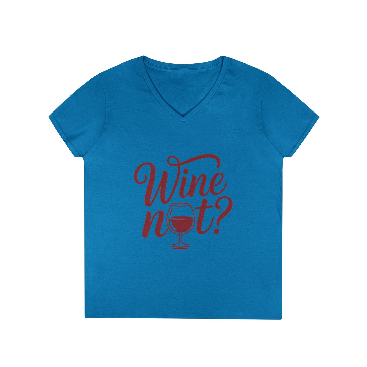 Wine Themed Ladies' V-Neck T-Shirt, Wine Lover Gift, Wine Humor Shirt, Girls Night Party Tee, Wine Pun Graphic Top, Fun Drink Shirt
