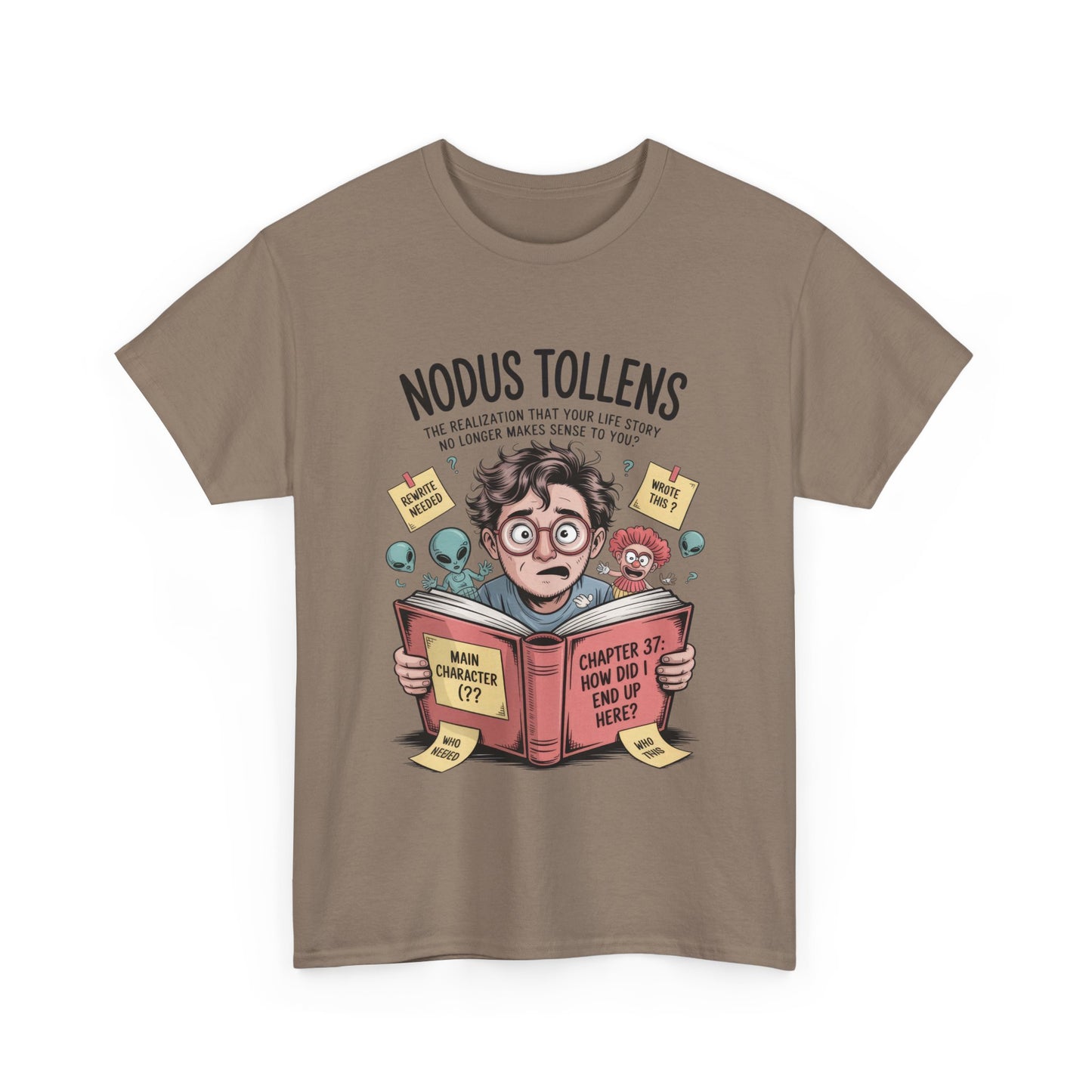 Nodus Tollens Men's T-Shirt, Men's Heavy Cotton Shirt, Latin Words, Moods & Modes, Self-Awareness, Quirky Humor Shirt
