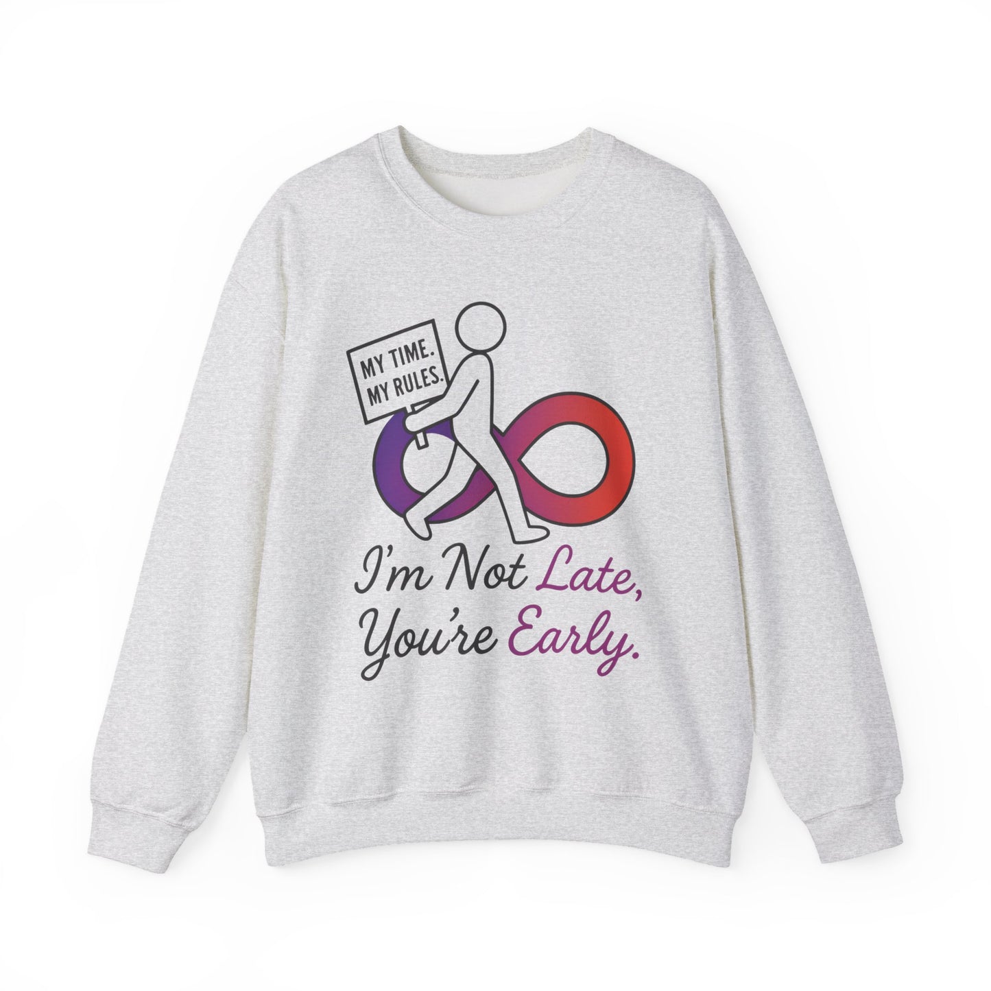 My Time, My Rules Funny Crewneck Sweatshirt, Womens Pullover, Gift for Her, Birthdays, Humor Clothing, Casual Style