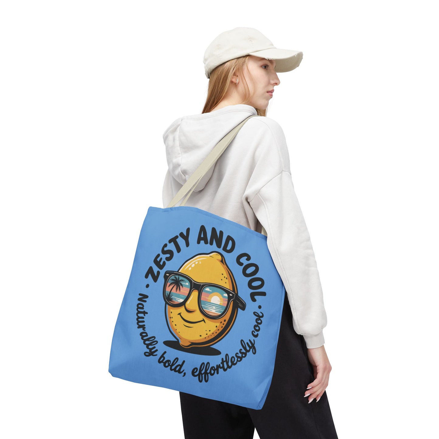 Zesty Lemon Tote Bag - Fun & Bold Carry-All for Everyday Use, Summer, Beach Days, Gifts, Eco-Friendly Shopping, Large Tote Bag