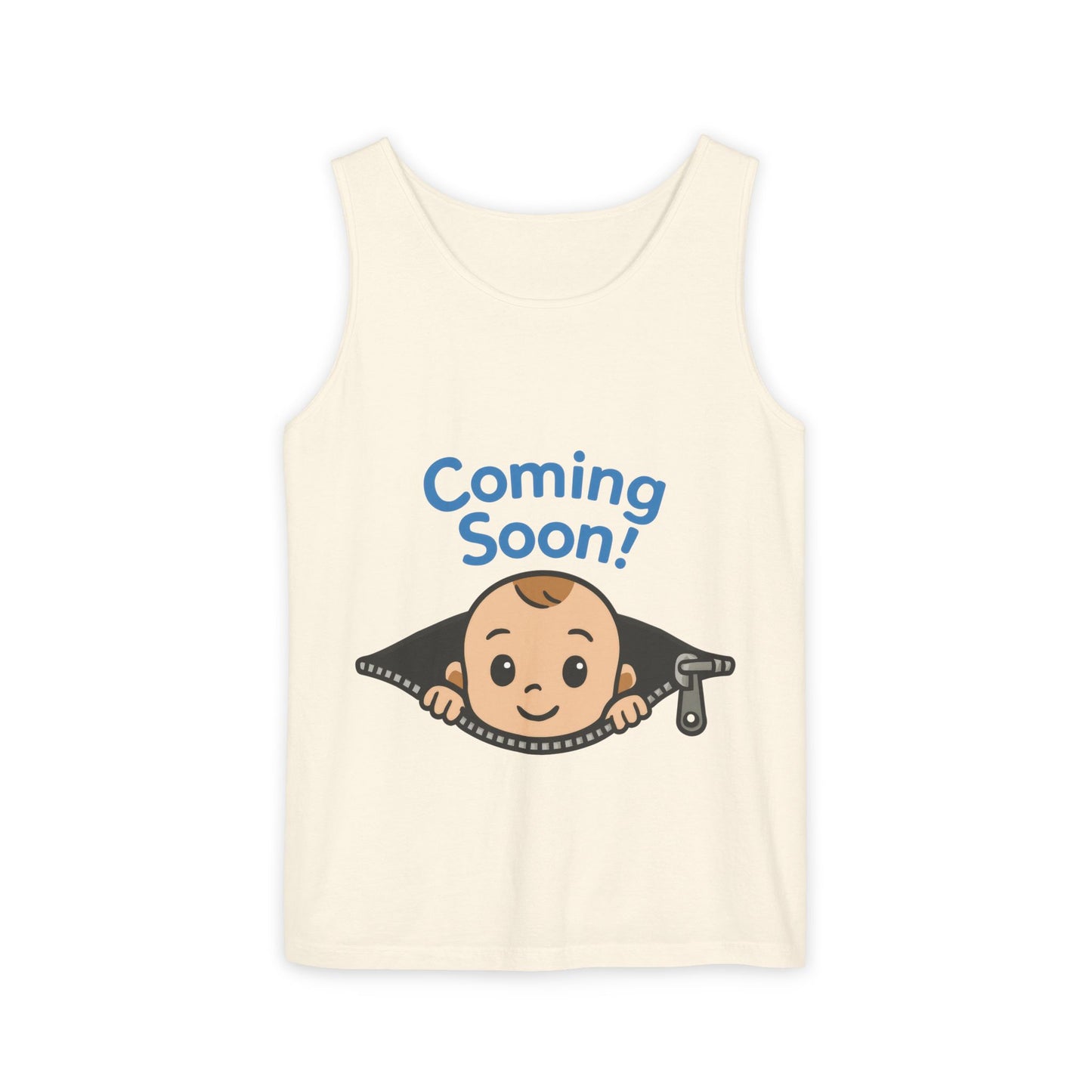 Coming Soon Maternity Tank Top, Cute Baby Boy Pregnancy Announcement Tee, Funny Expecting Mom Gift, Gender Reveal Tee, Baby Shower Top
