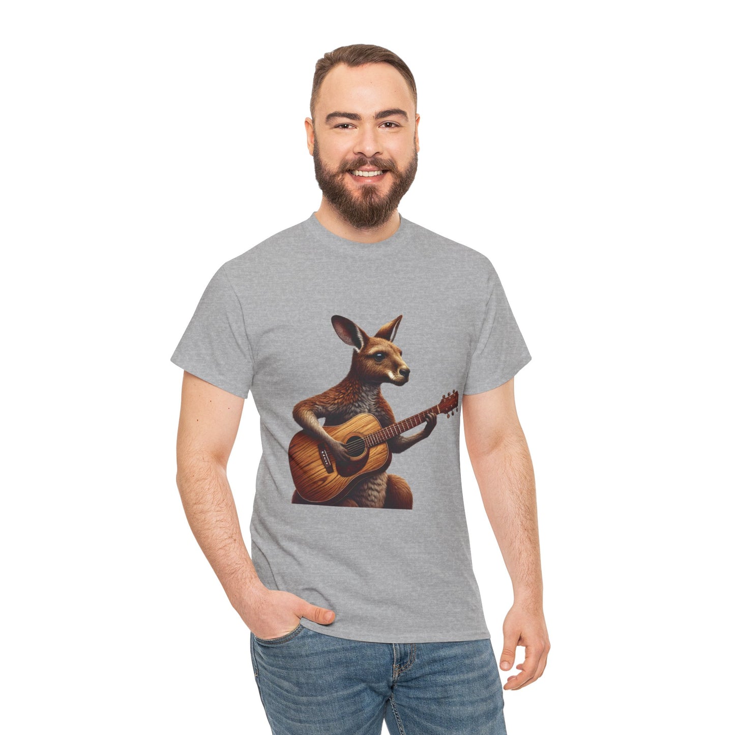 Funny Kangaroo Playing Guitar T-Shirt, Cute Animal Music Lover Shirt, Aussie Wildlife Gift Idea, Music Lovers, Animal Tee, Fun Gift