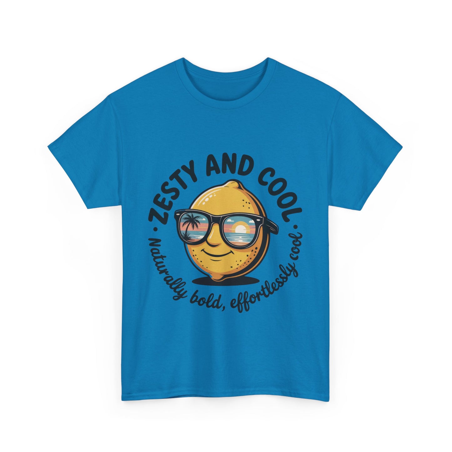 Zesty and Cool Mens Tee, Stylish Casual Shirt, Summer Outing Apparel, Fun Gift for Friends, Lemon Graphic T-Shirt, Birthday Present Idea