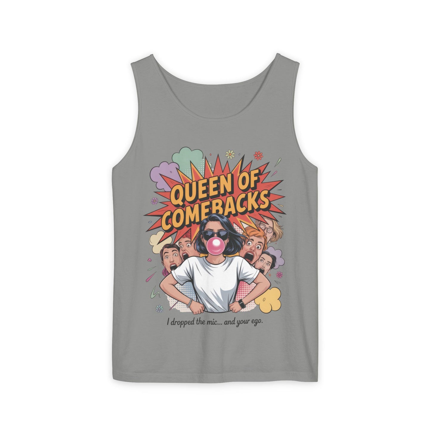 Funny Women's Tank Top, Queen of Comebacks Tee, Funny Graphic Tank, Gift for Her, Casual Wear, Comedy Apparel