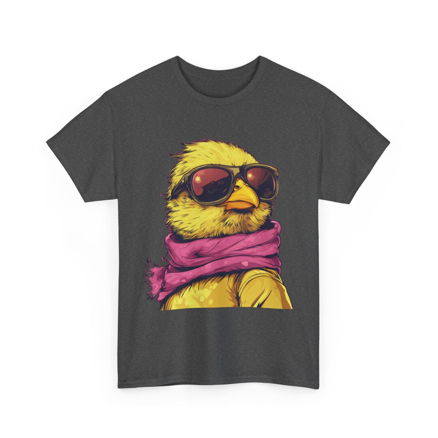 Chic Cool Chick T-Shirt, Unisex Heavy Tee, Funny Animal Tee, Trend Chick Graphic T-Shirt Gift