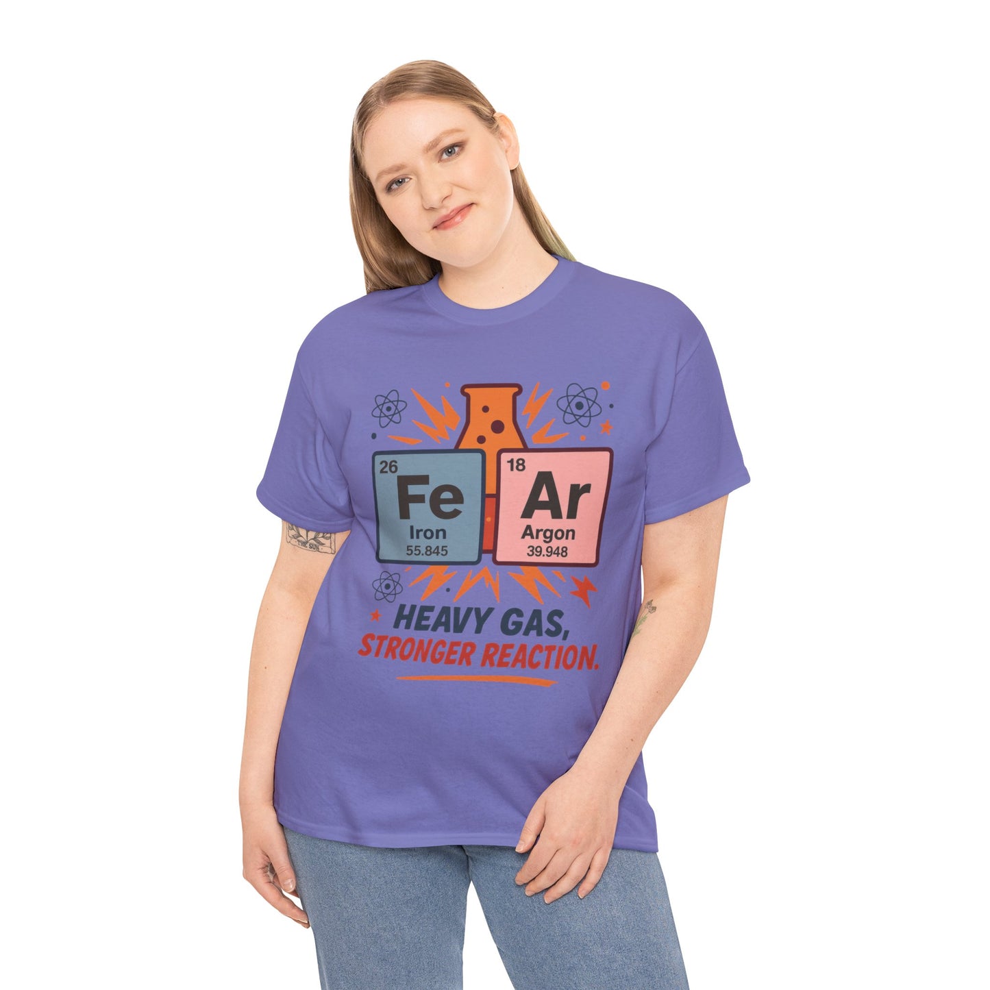 Funny Womens Science T-Shirt, FeAr Element Shirt, Chemistry Tee, Gift for Chemistry Lovers, Elements Table Humorous