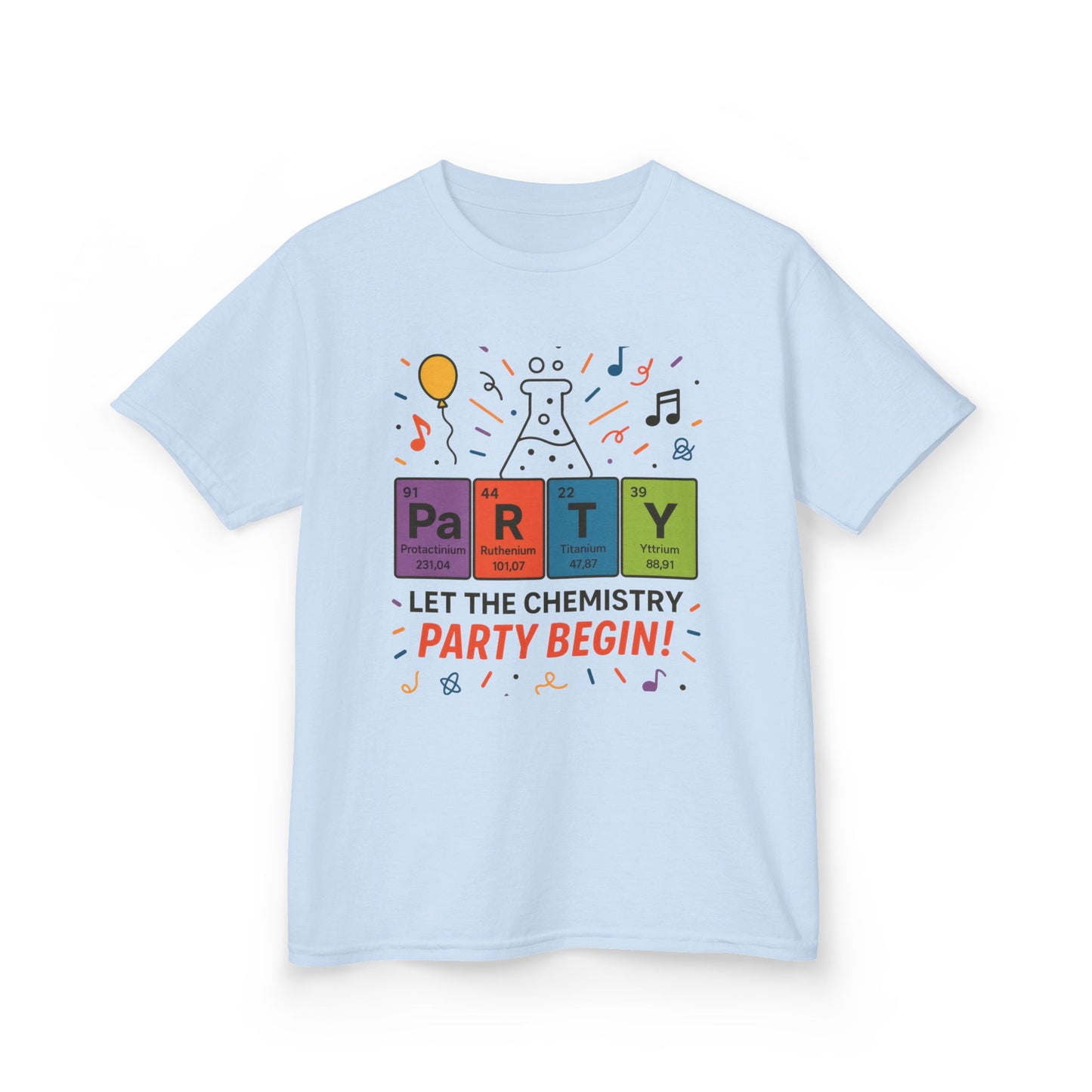 Kids' Chemistry Party T-Shirt, Periodic Table Tee, Funny Science Shirt for Boys & Girls, Science Tee, Unique Educational Apparel