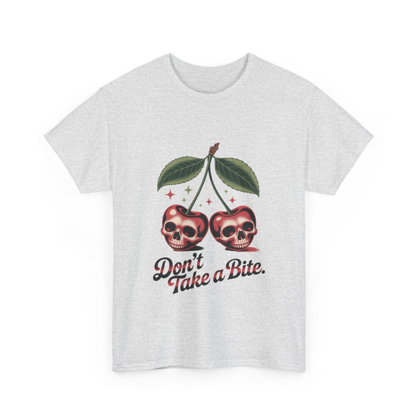 Skull Cherry Womens Graphic Tee, Edgy Tee, Unique Gift, Halloween Apparel, Cute Gothic Fruit Graphic Tee for Women, Funny Dark Style Shirt