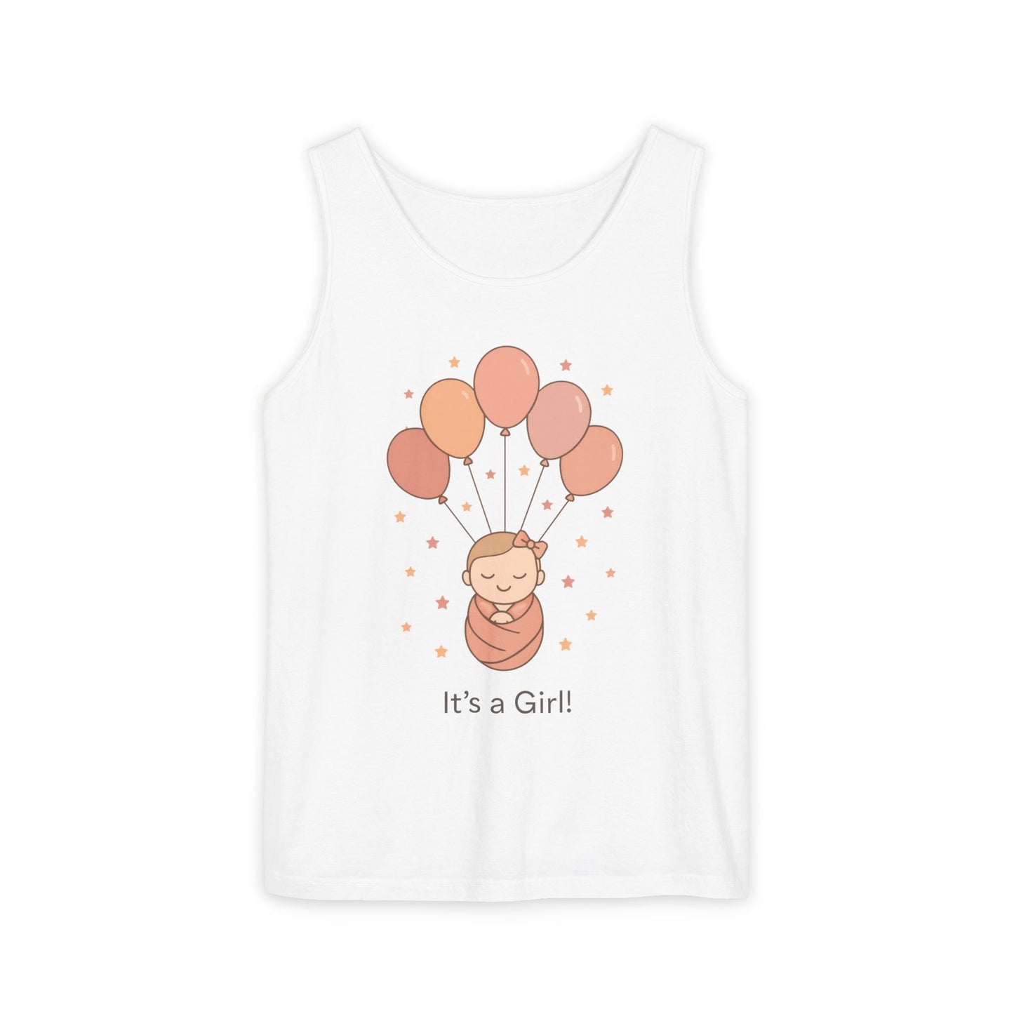It's a Girl! Baby Shower Tank Top, Baby Girl Pregnancy Announcement Shirt, Gender Reveal Mom To Be Gift, Expecting Baby Shower Top
