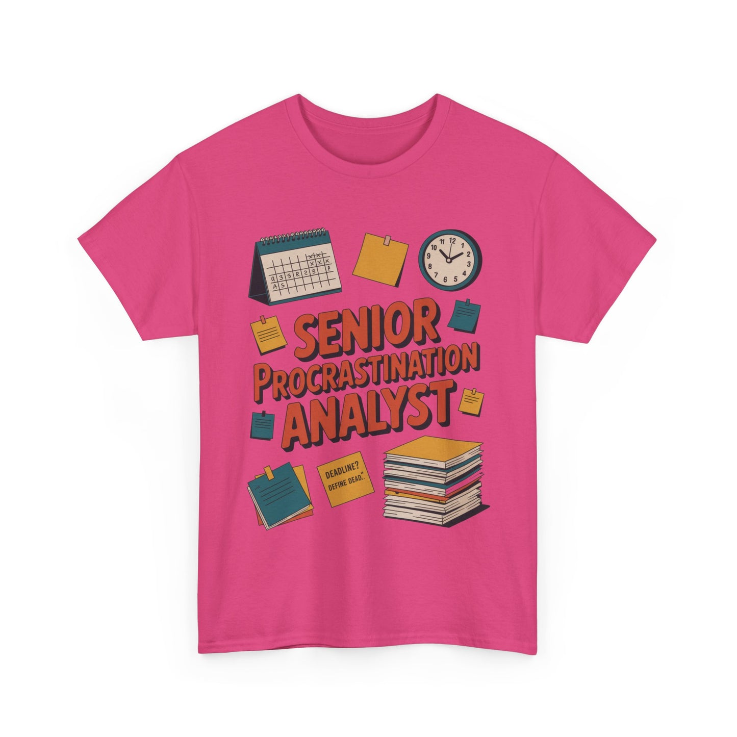 Senior Procrastination Analyst Tee, Funny Office Shirt, Gift for Graduates, Motivation T-Shirt, Humor Apparel, Job Humor Clothing