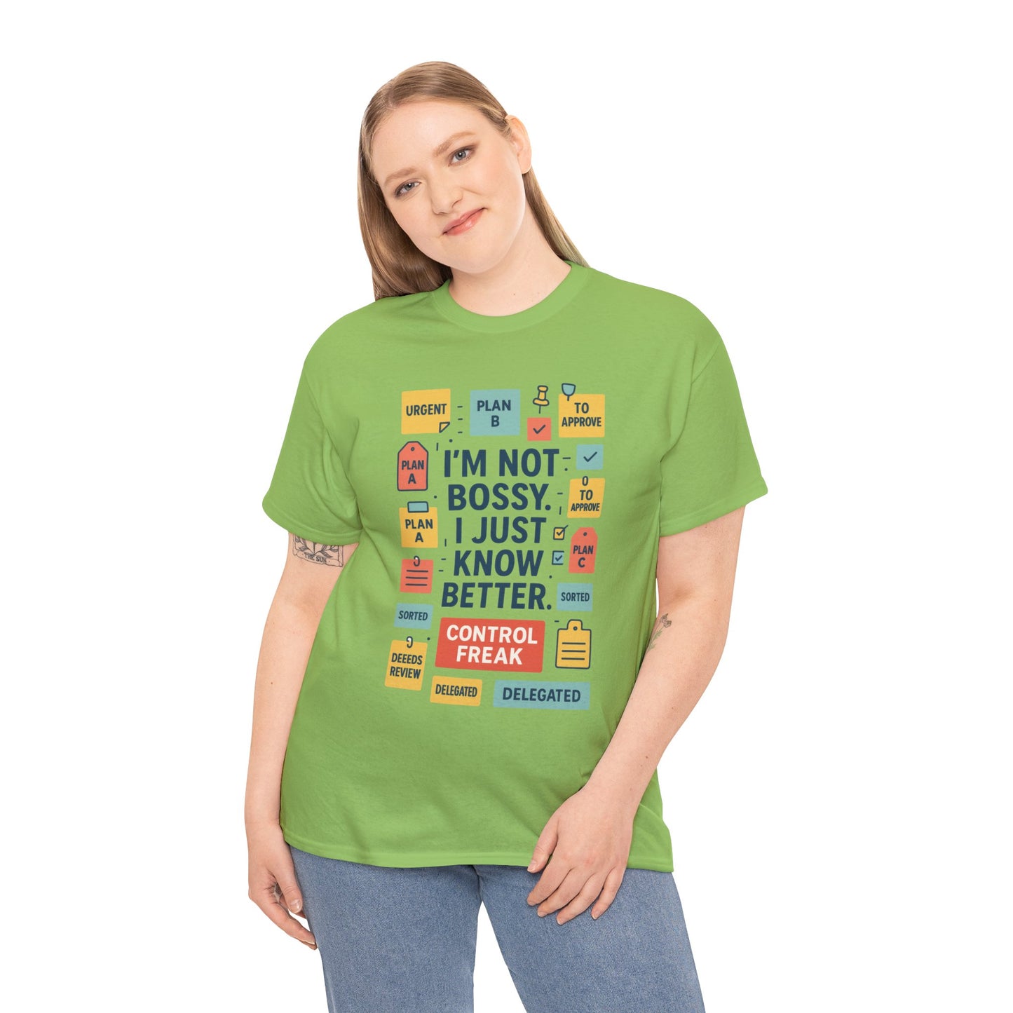 Funny Women's Control Freak T-Shirt, Bold Sarcastic Tee for Her, Funny Women's Cotton T-Shirt for Bossy Friends, Gifts, Self-Expression