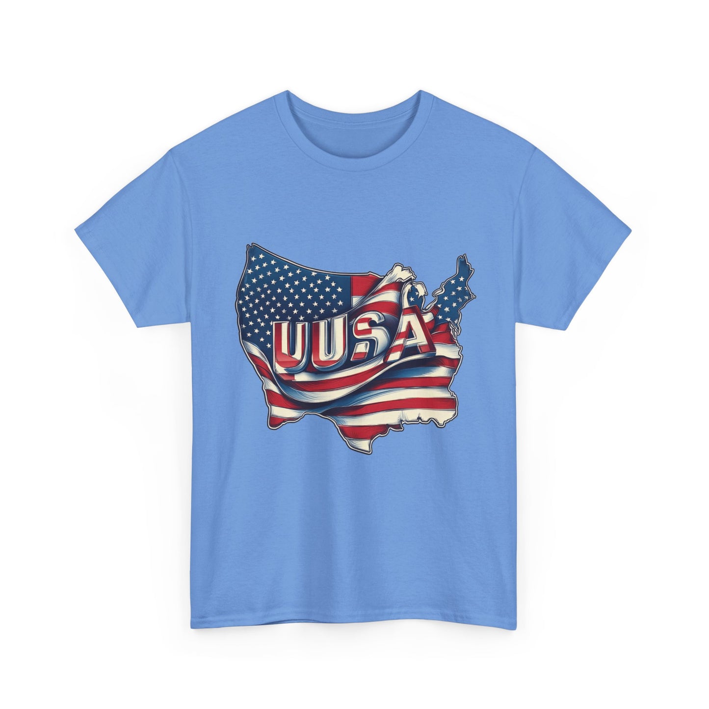 Patriotic Unisex Tee - USA Flag Design, Perfect for Independence Day, 4th of July, Gifts, Casual Wear, Festival