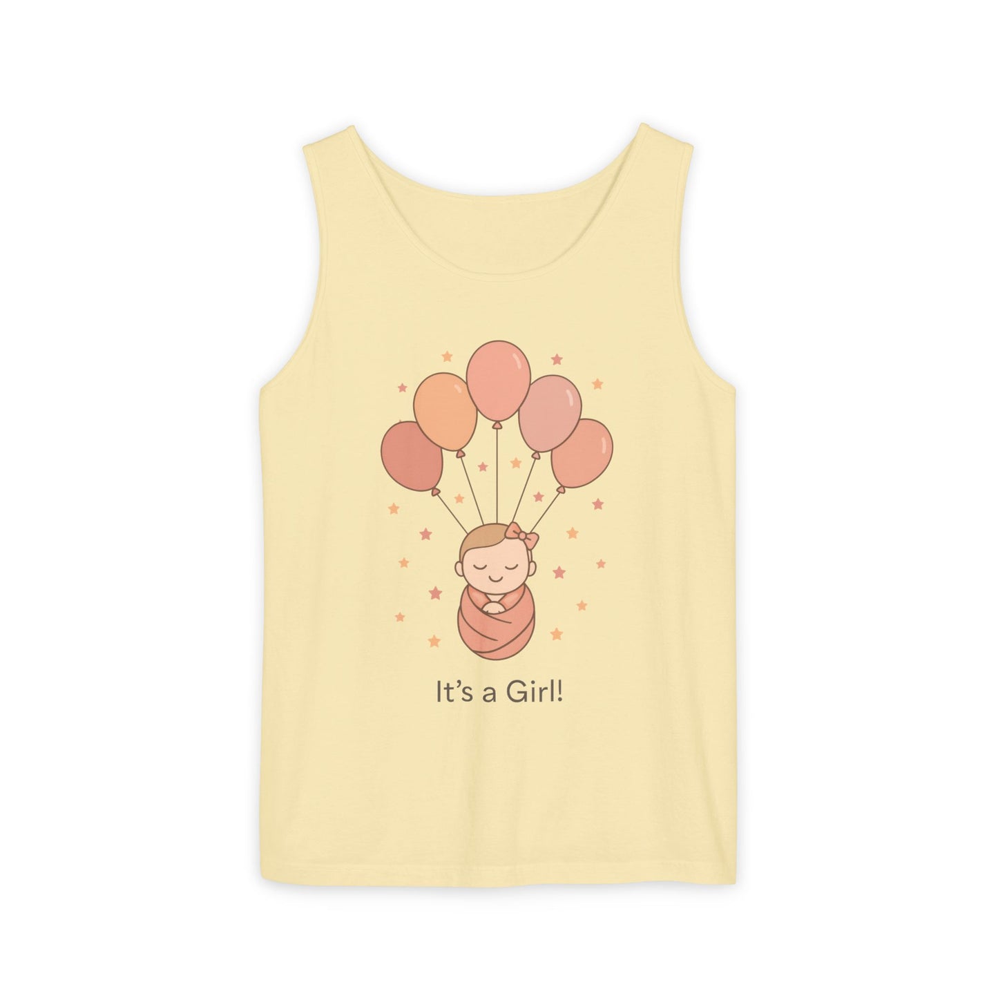 It's a Girl! Baby Shower Tank Top, Baby Girl Pregnancy Announcement Shirt, Gender Reveal Mom To Be Gift, Expecting Baby Shower Top