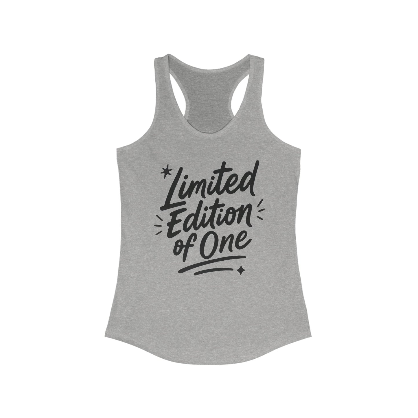 Limited Edition Women's Racerback Tank, Motivational Gym Top, Summer Workout Shirt, Unique Gift for Her, Fashionable Activewear