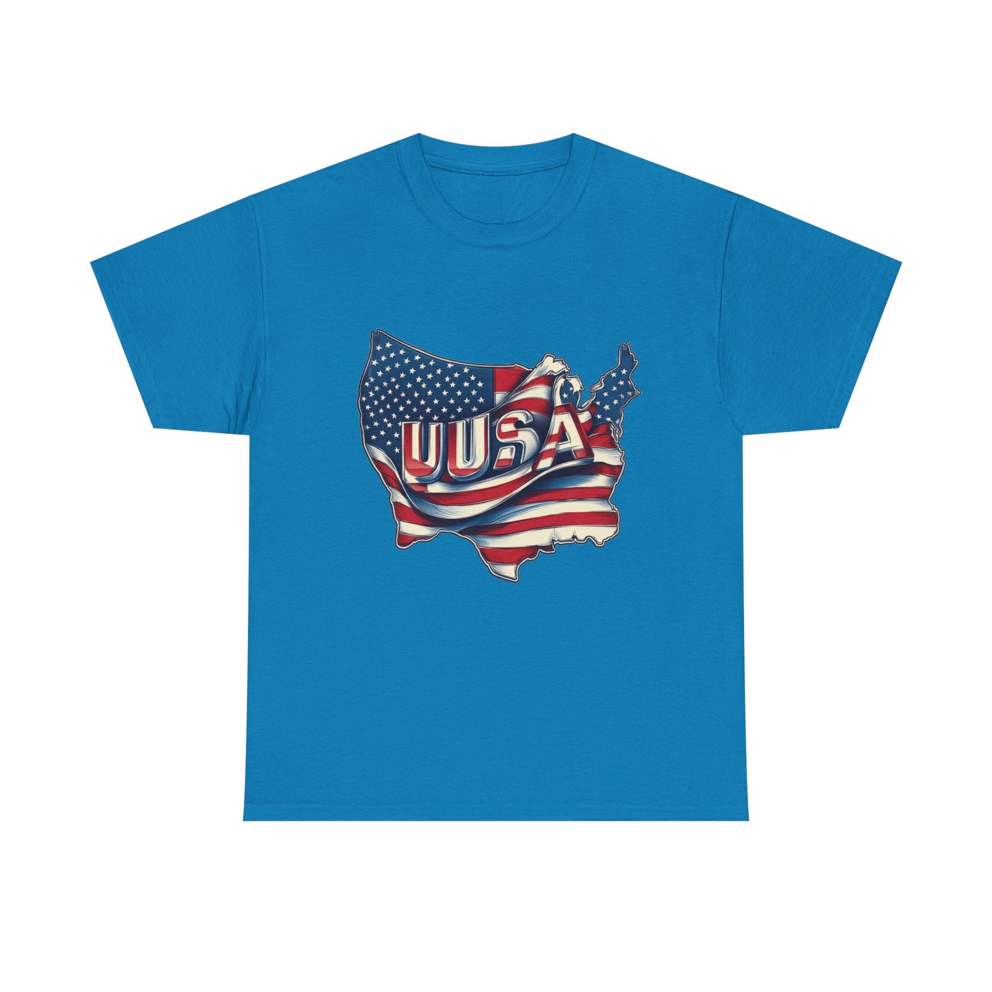 Patriotic Unisex Tee - USA Flag Design, Perfect for Independence Day, 4th of July, Gifts, Casual Wear, Festival