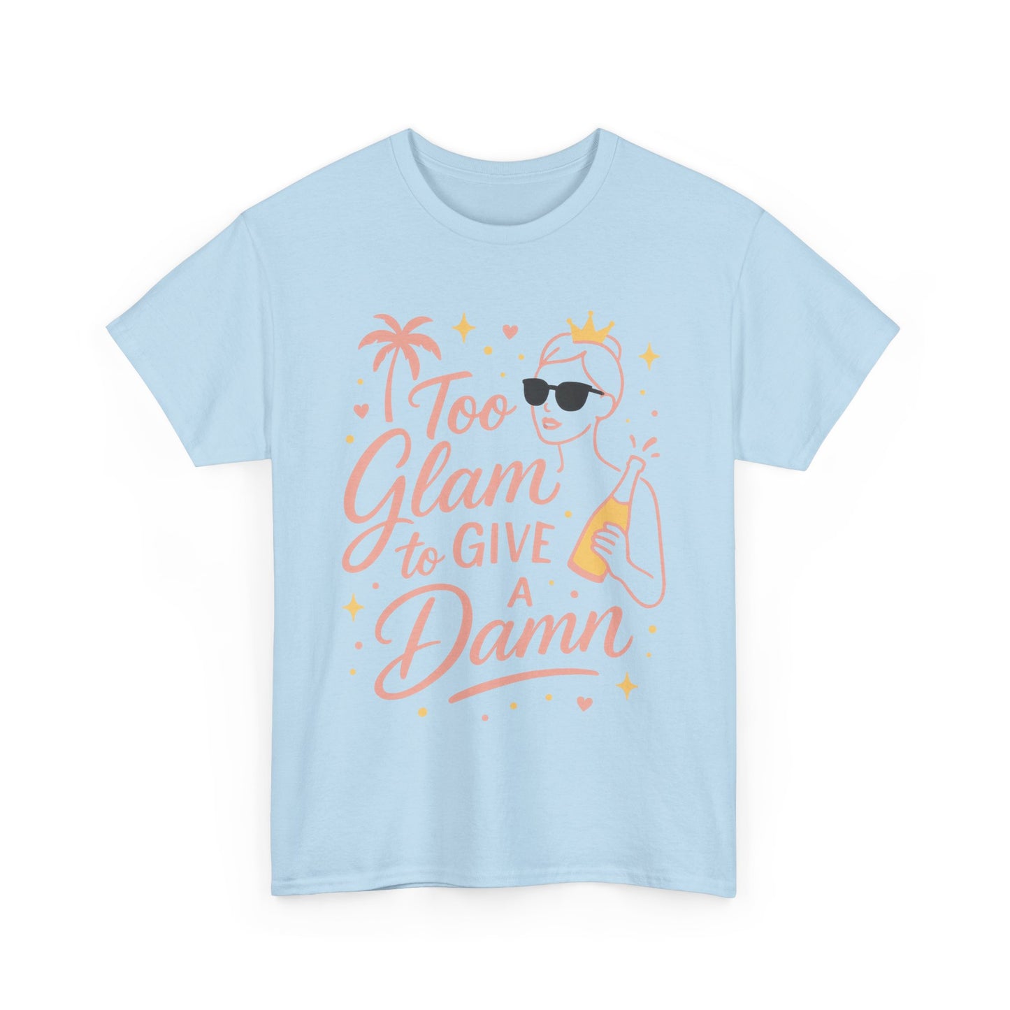 Too Glam to Give a Damn Bridal Party Shirt, Bachelorette Party Tee, Bridesmaid Wedding Tee, Hen Party Top, Bridal Shower, Bridesmaids Gift