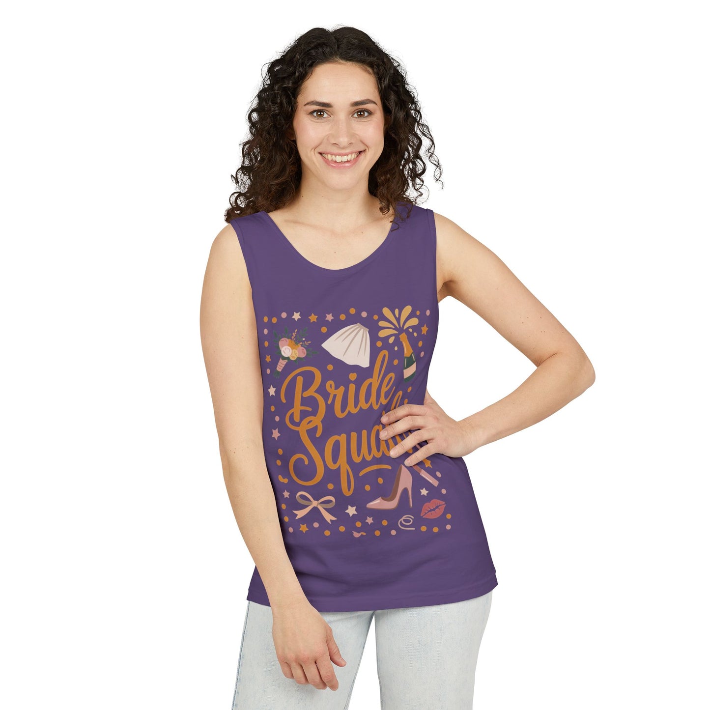Bride Squad Tank Top, Bachelorette Party T-Shirt, Bridesmaid Wedding Tee, Hen Party Matching Shirts, Bridal Shower, Gift for Bridesmaids