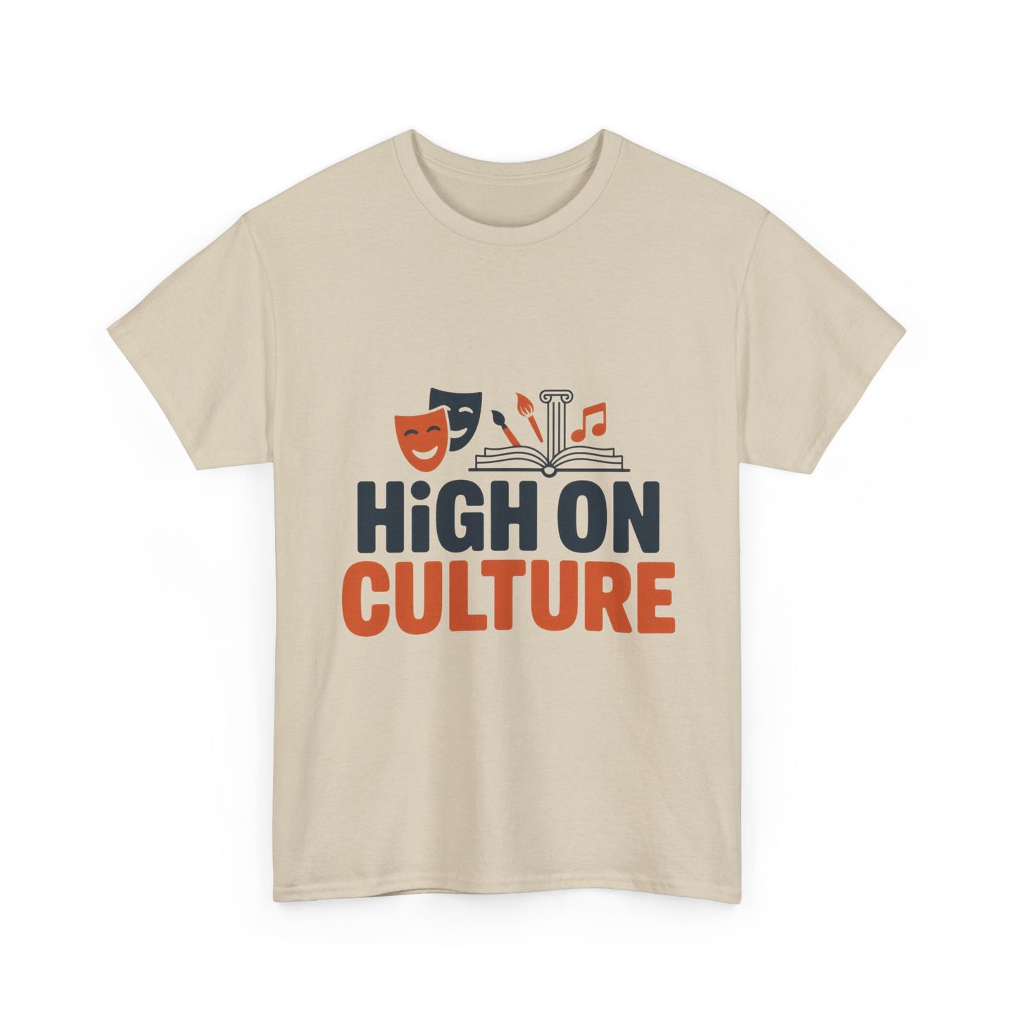 High on Culture Mens T-Shirt, Funny Cultural Graphic Tee, Art Humor