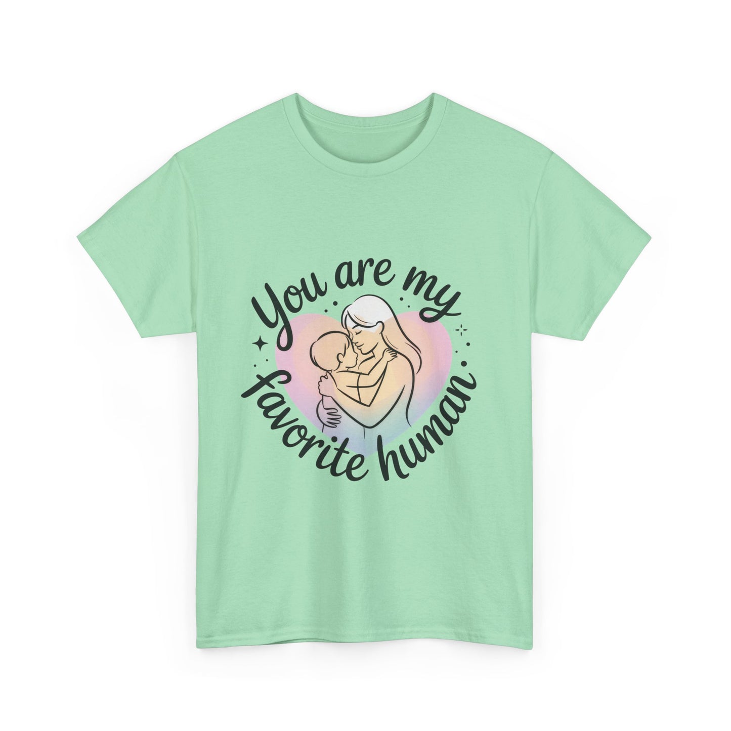You Are My Favorite Human T-Shirt, Cute Mother and Child Shirt, Gift for Mom or Baby Shower, Mother's Day Gift