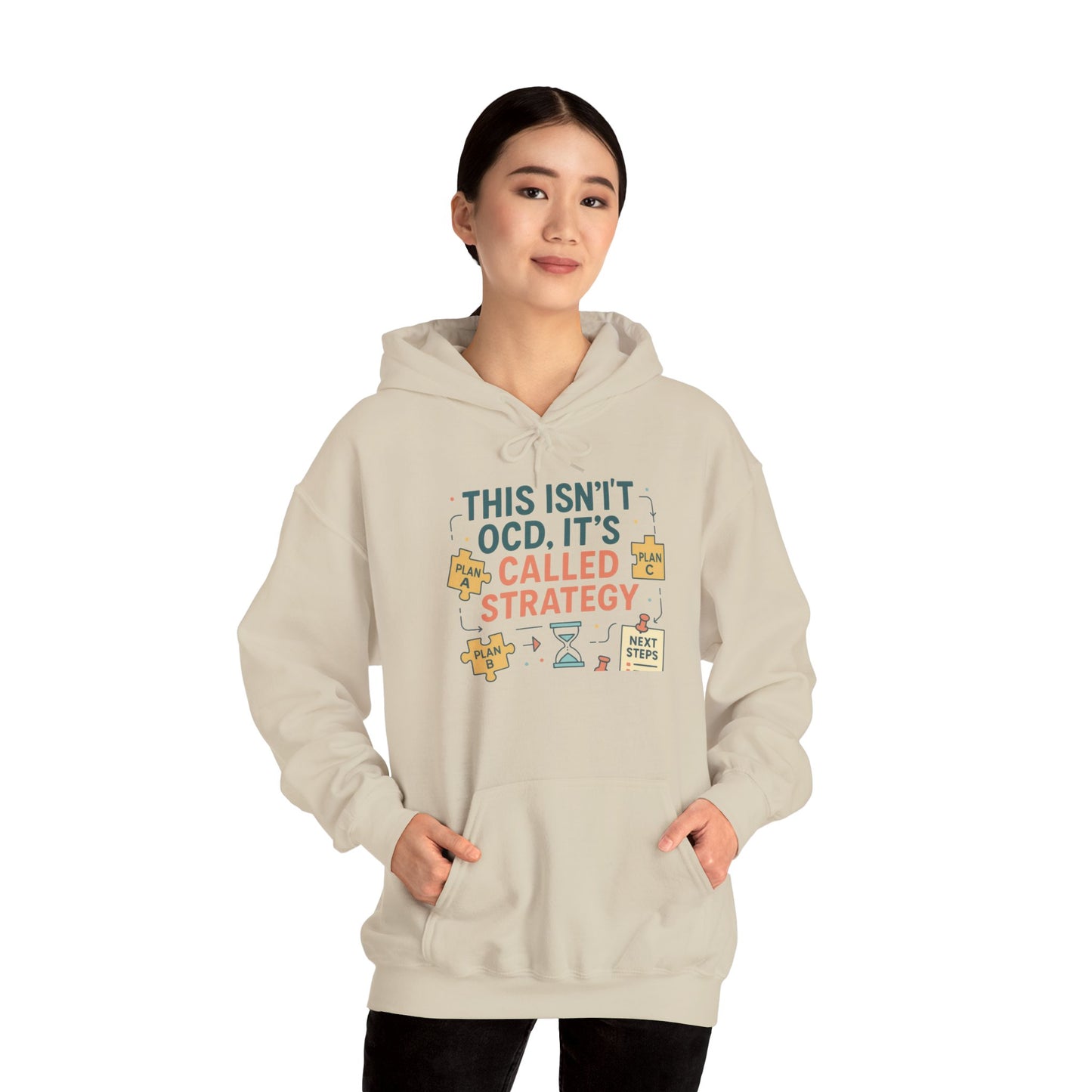 Strategic Humor Hoodie, Unisex Sweatshirt, Gift for Strategists, Funny Hoodie, Planner Gift, Cozy Stylish Sweatshirt, Relaxed Fit Hoody