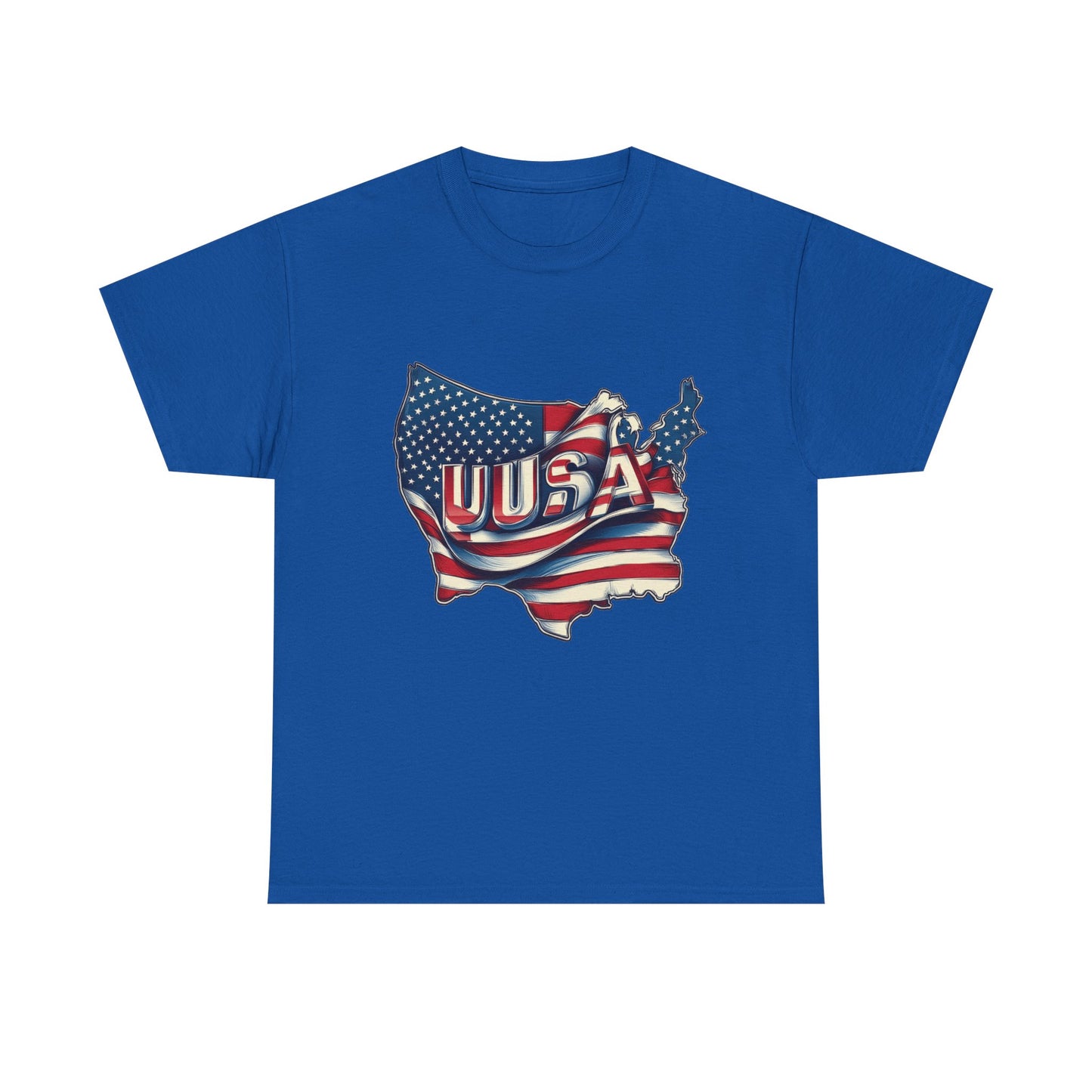 Patriotic Unisex Tee - USA Flag Design, Perfect for Independence Day, 4th of July, Gifts, Casual Wear, Festival