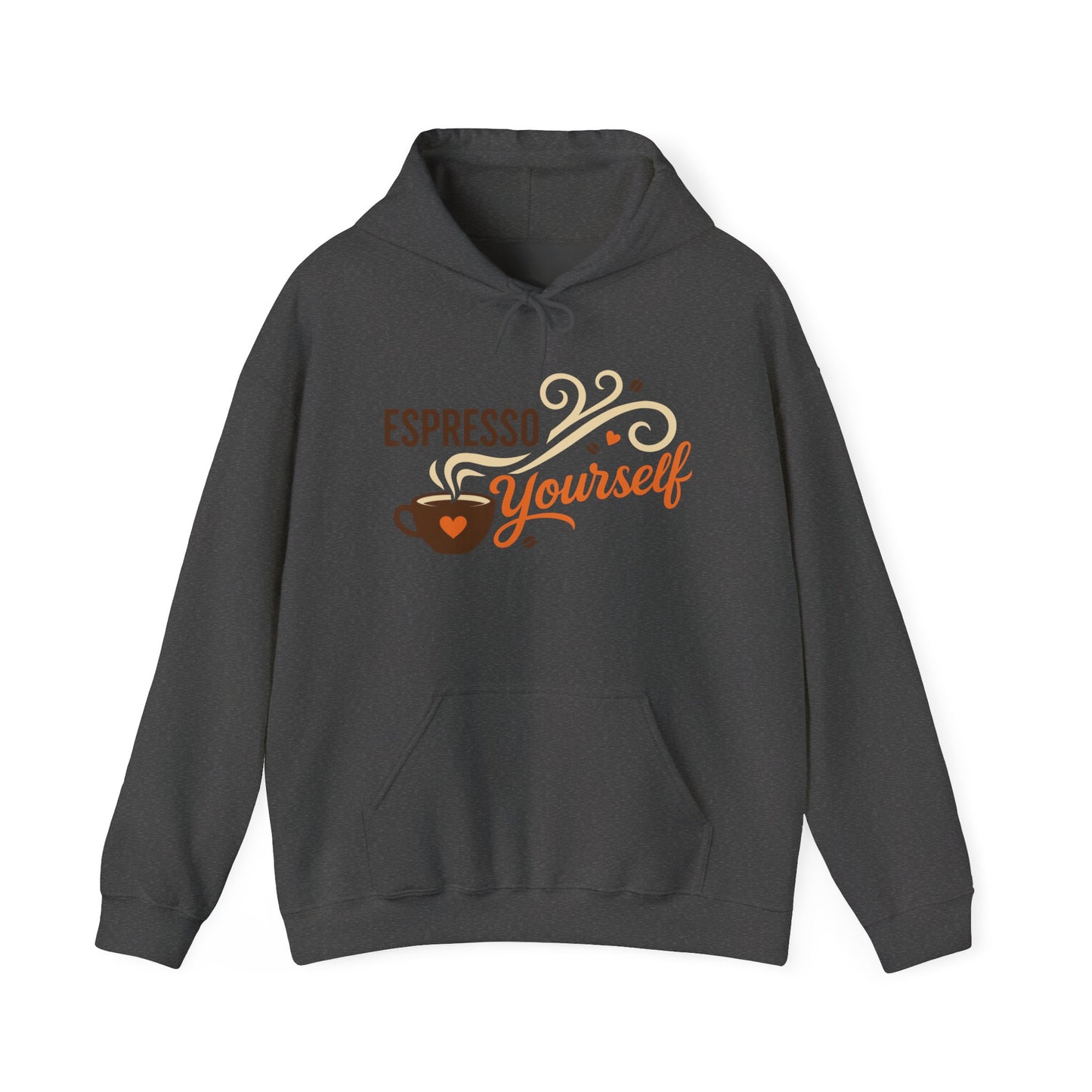 Espresso Yourself Coffee Hoodie, Funny Womens Barista Gift, Cozy Cafe Sweatshirt