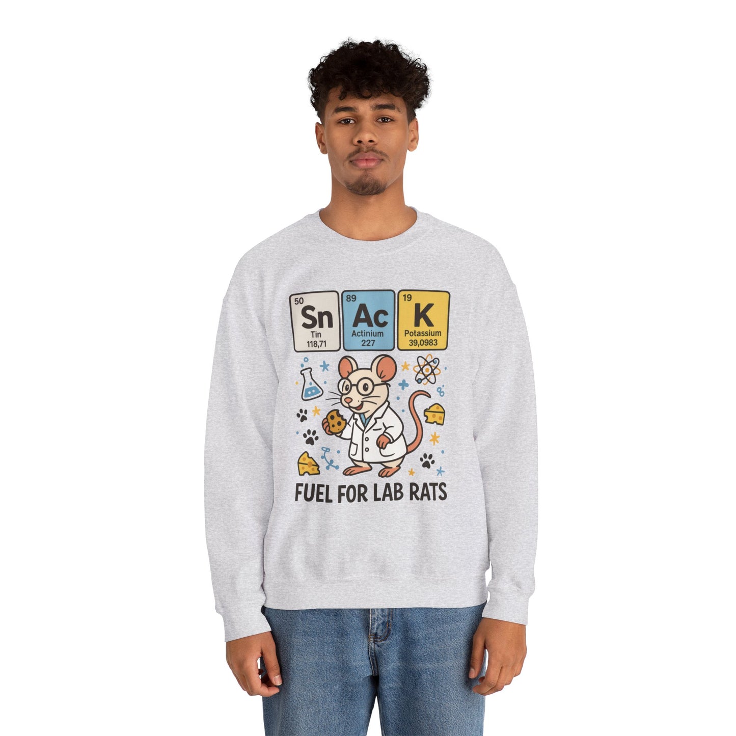 Lab Rat Science Sweatshirt, Science Crewneck, Funny Gift for Teachers, Chemistry Sweatshirt, Cute Lab Rat Design, Perfect for Birthdays