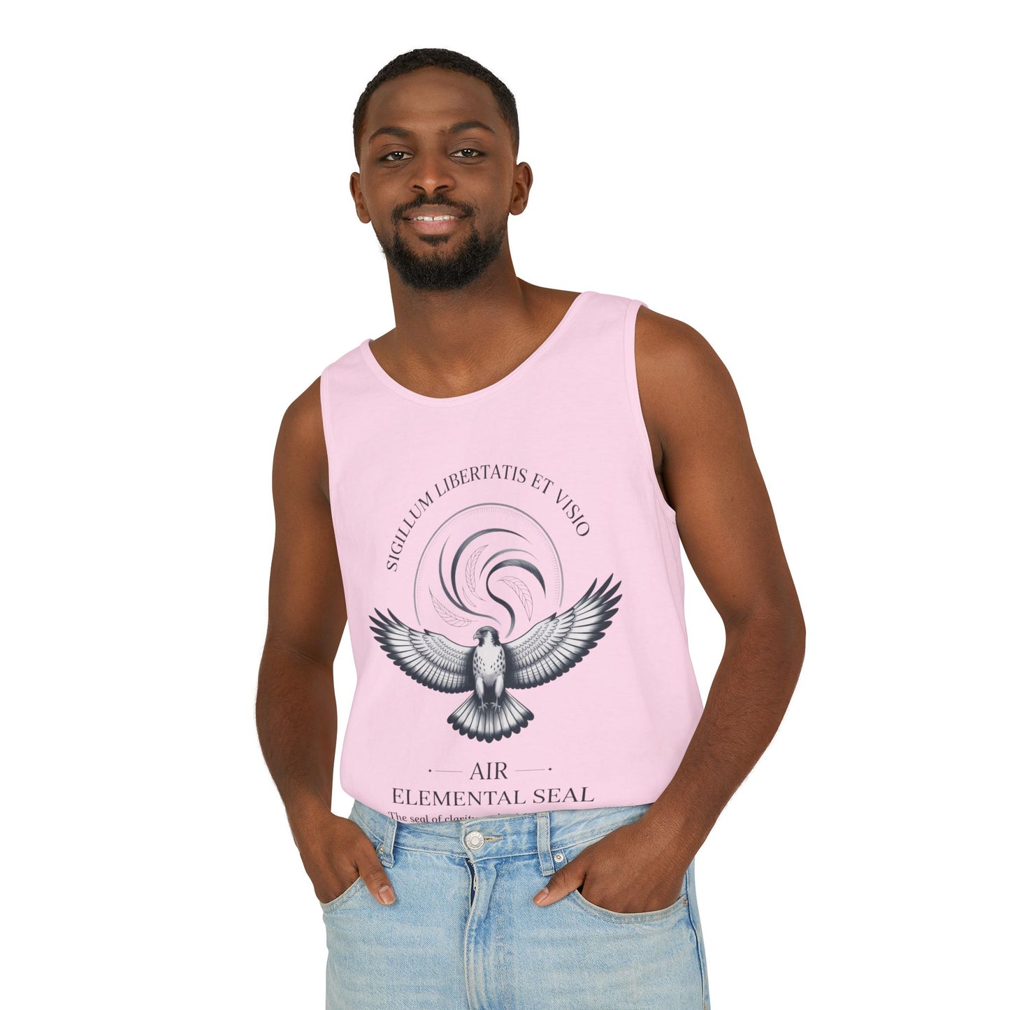 Air Elemental Seal Tank Top, Clarity & Spiritual Freedom Symbol Tee, Unisex Elemental Shirt, Vision Totem Gift, Spiritual Gift