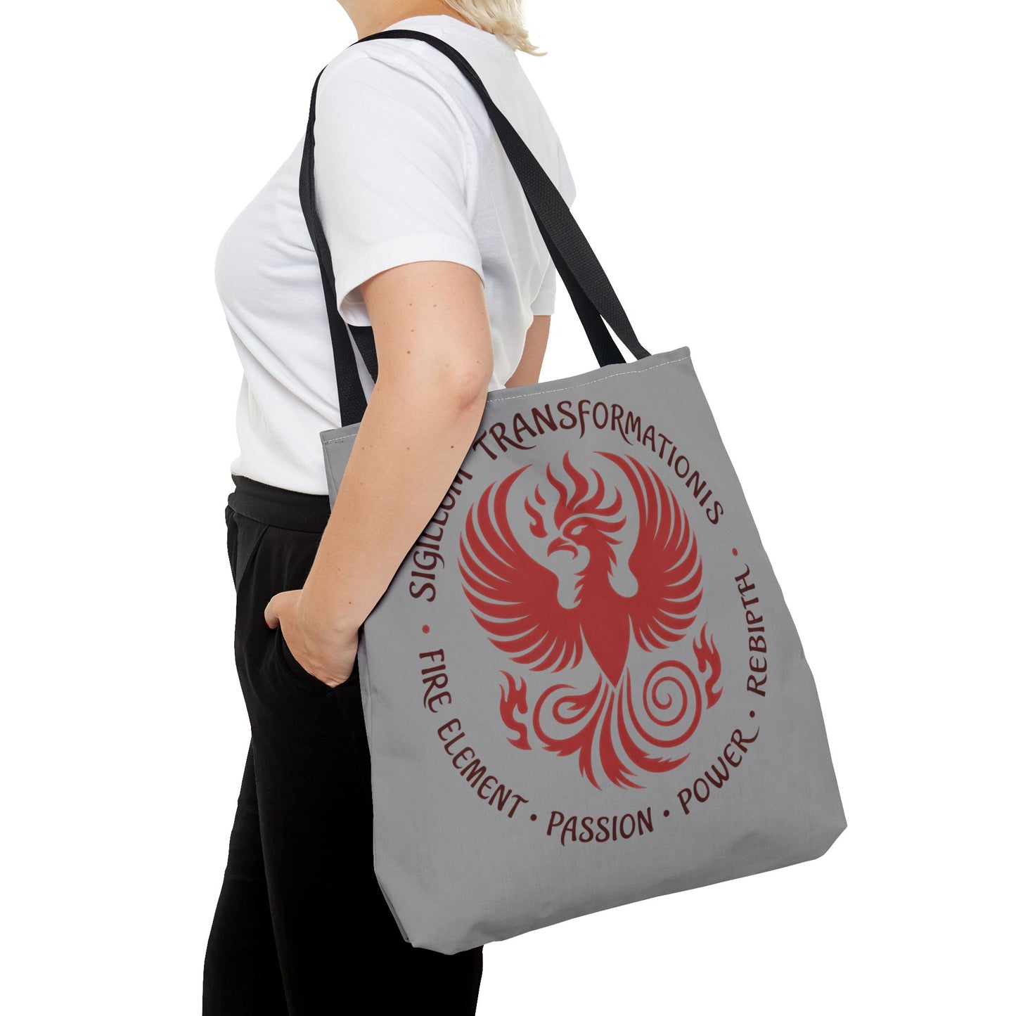 Phoenix Transformation Tote Bag, Canvas Shopper, Boho Beach Bag, Festival Accessory, Eco-Friendly Gift, Large Canvas Bag, Weekender Bag